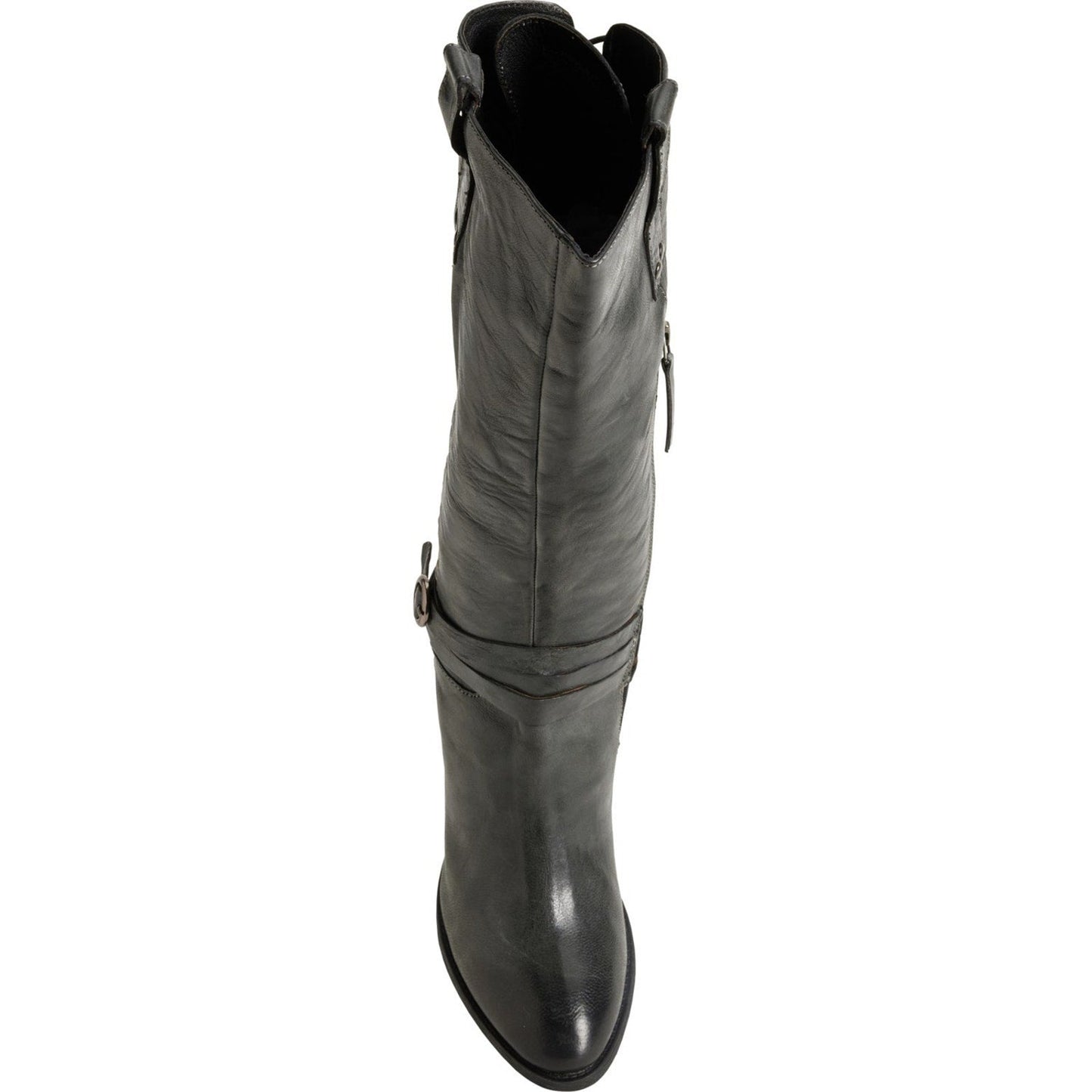 ROAN BY BED STU Women's Garner Black Pull up Boots - Leather 9 M ROAN BY BED STU