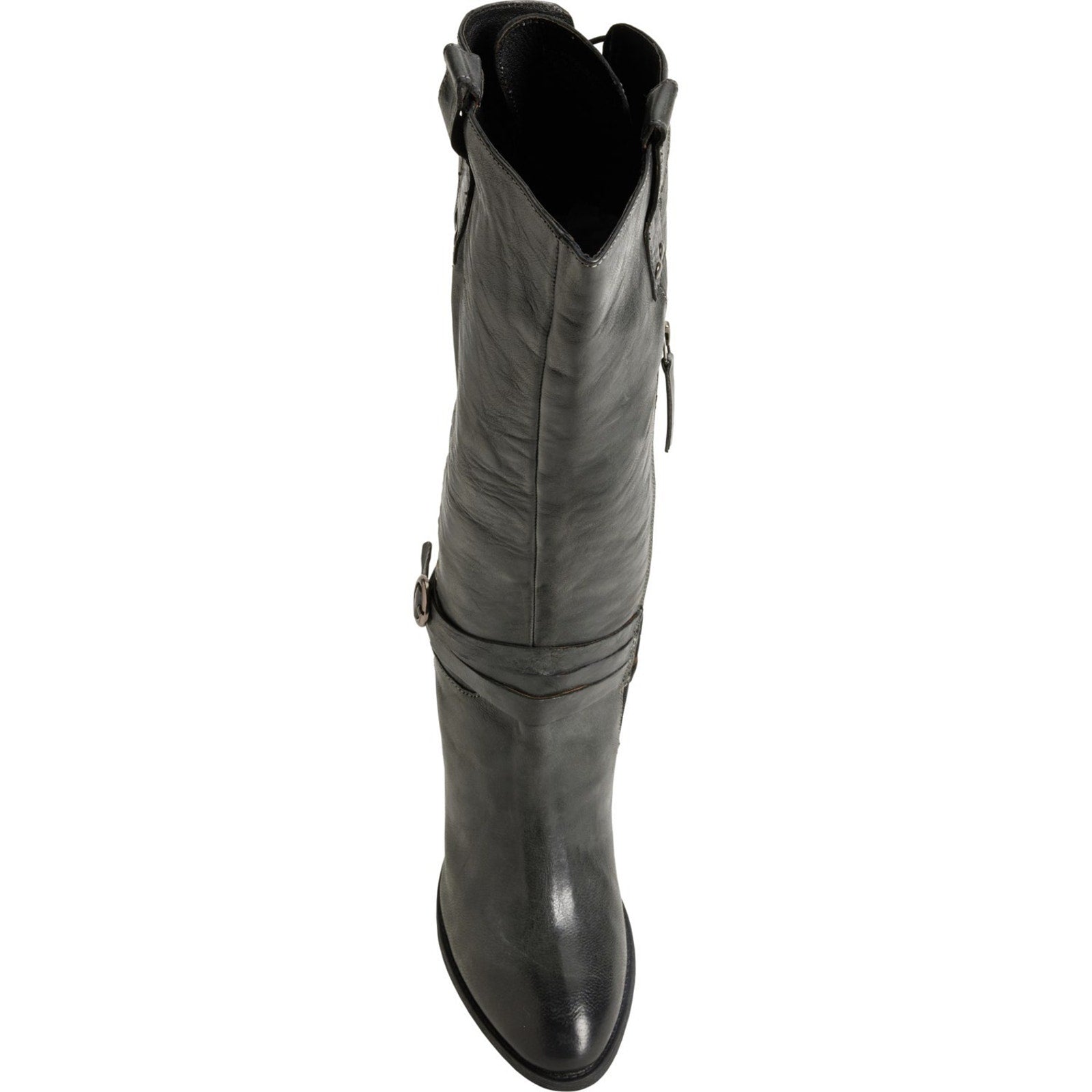 ROAN BY BED STU Women's Garner Black Pull up Boots - Leather 9 M ROAN BY BED STU
