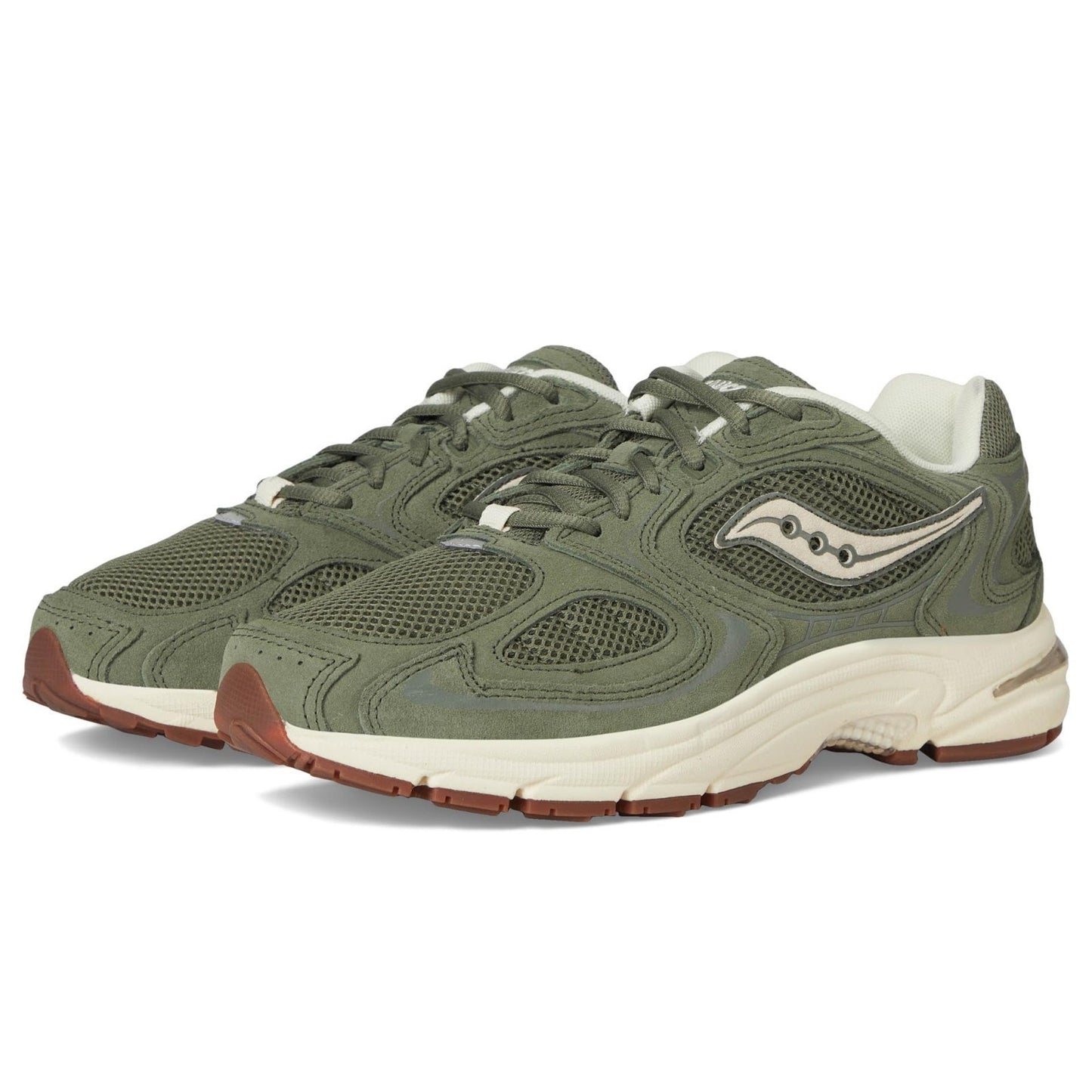 Saucony Unisex-Adult Grid Jazz 9 Sneaker, Olive/Off-White, 11 Men, 12.5 Women