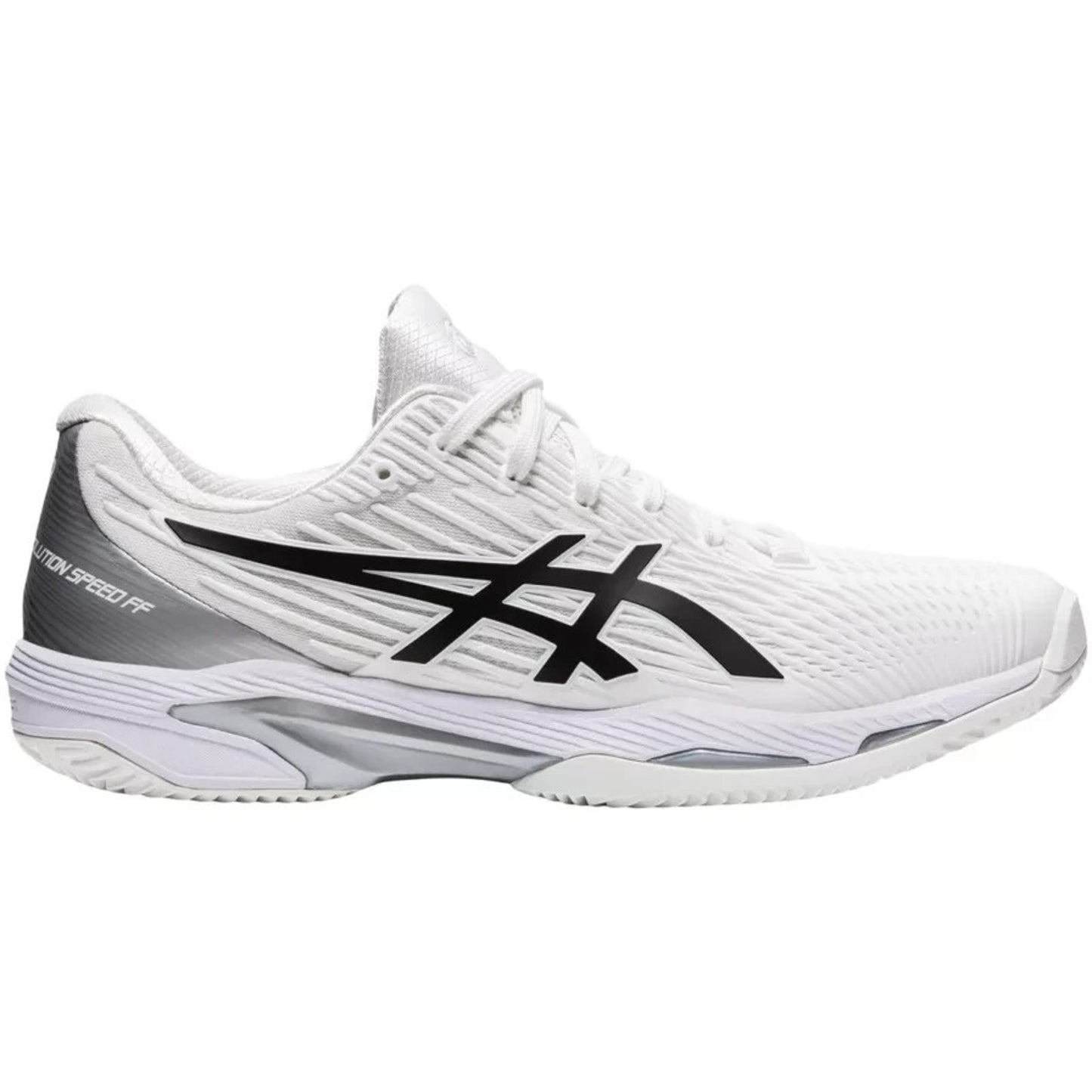 ASICS Men's SOLUTION SPEED FF 2 Tennis Shoes in White/Black 8.5 M
