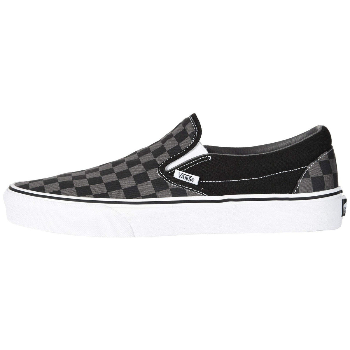 VANS CLASSIC SLIP ON Checkerboard Shoes Sneaker Black/ Gray Men 8.5 / Women 10