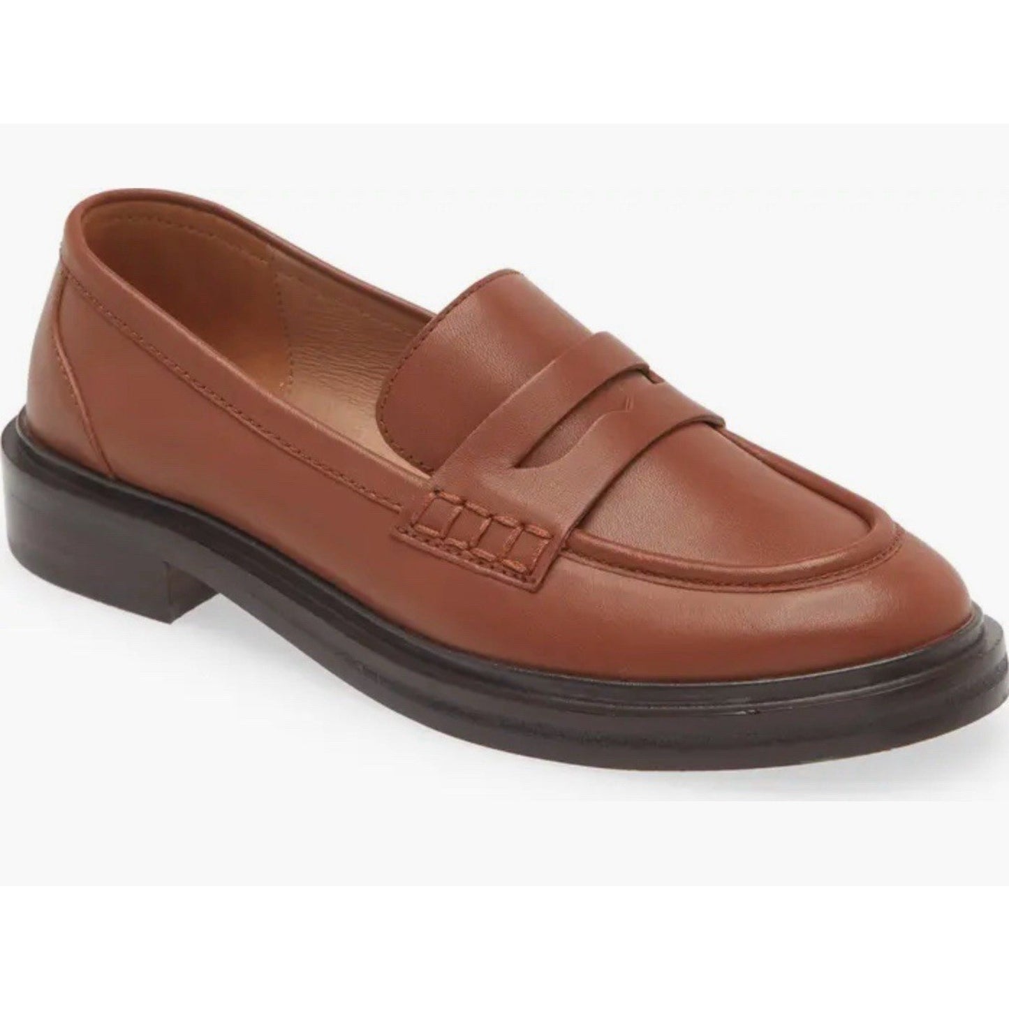 Madewell Women's The Vernon Loafer Brown Dried Maple Sz 8.5 M