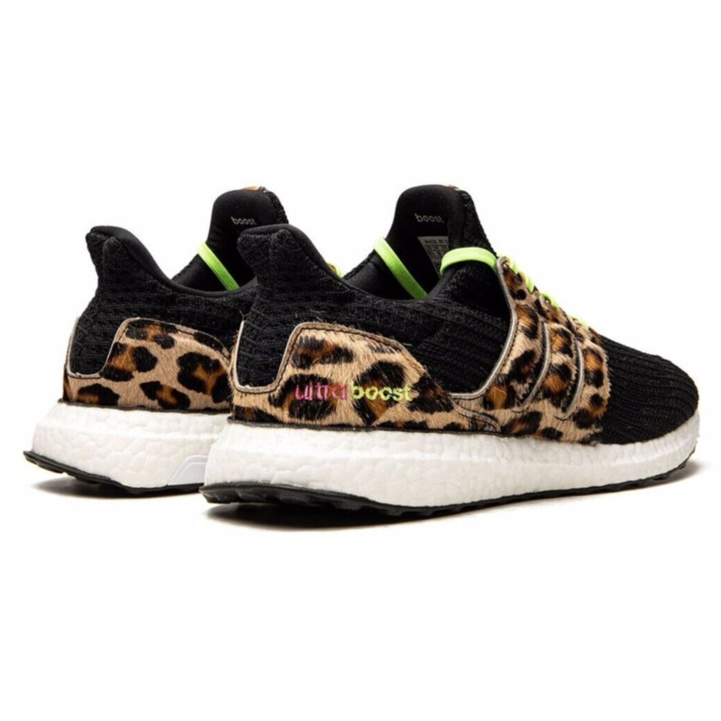 Adidas UltraBoost DNA Men's Running Shoes Animal Pack Leopard Black White 10.5 M