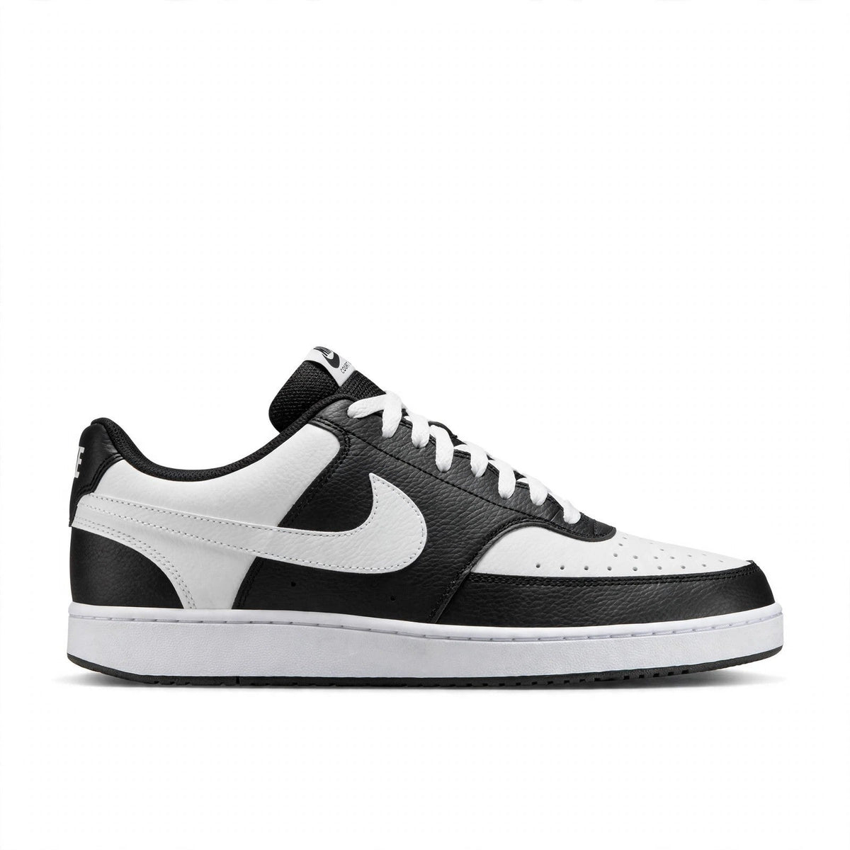 Nike Court Vision Lo Black White Leather Sneakers Mens 10 /Women 11.5 HM9862-001