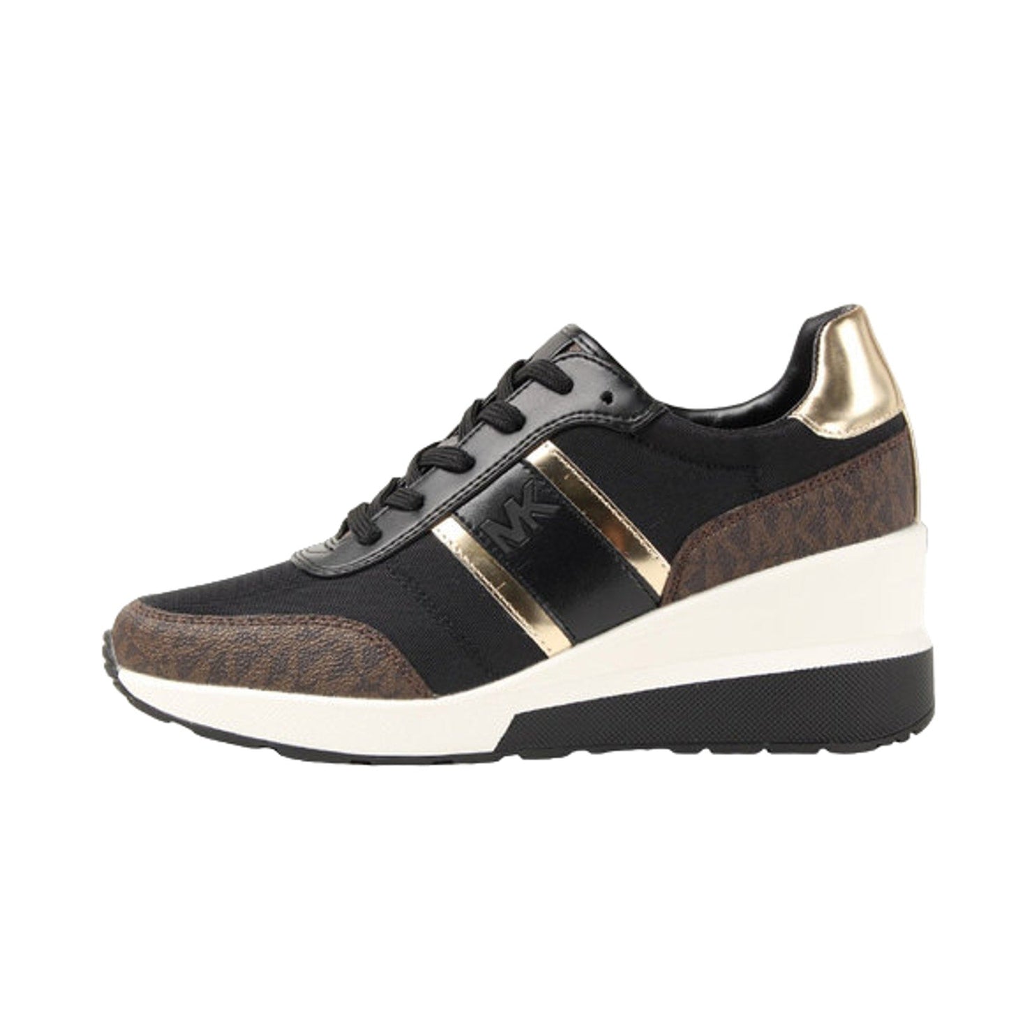 MICHAEL KORS Black/BROWN WOMENS TENNIS SHOE SIZE 7- 43S2MAFSCD BLK Michael Kors