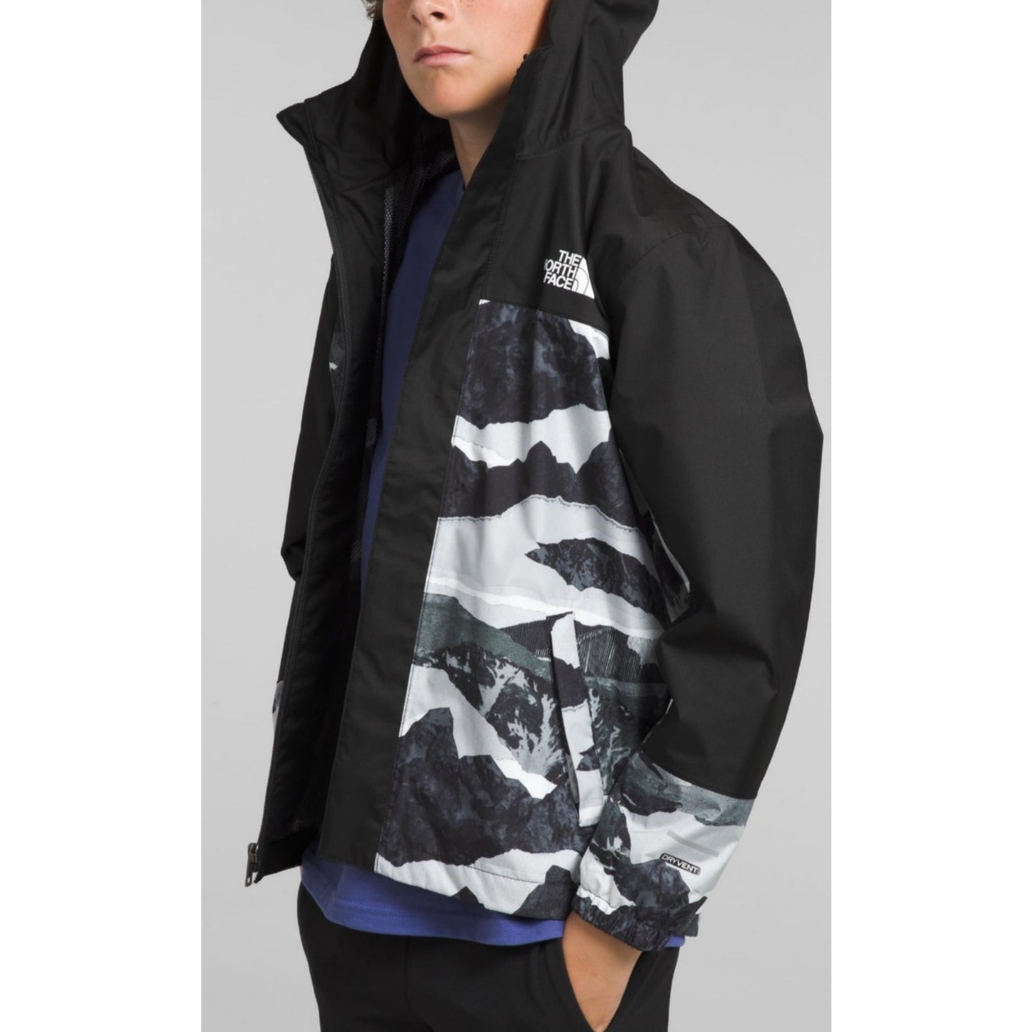 THE NORTH FACE Boys' Antora Waterproof Rain Jacket, Black Mountain Traverse 12 L
