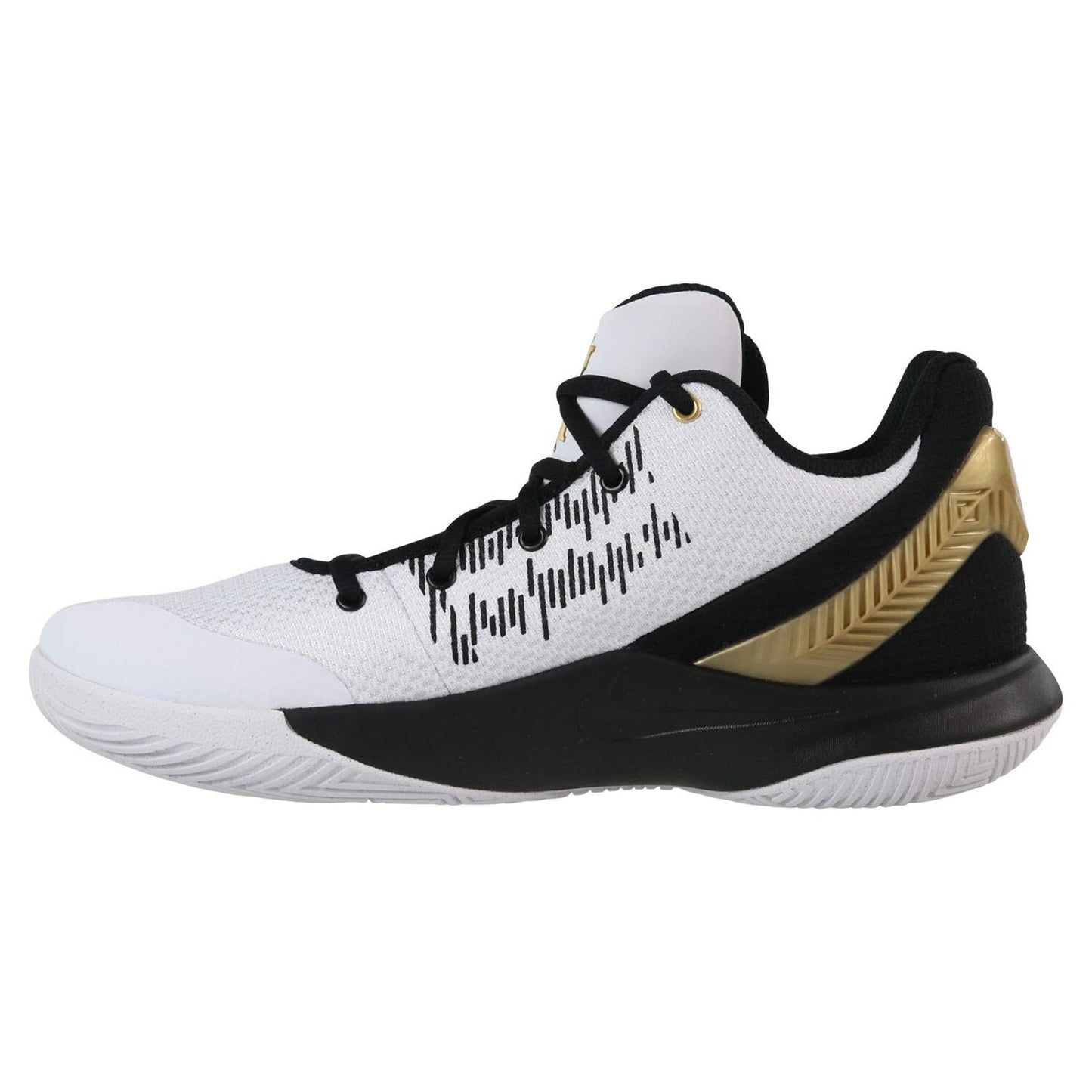 NIKE Men's Kyrie Flytrap 2 Basketball Shoes, White Gold Black Size 11.5 US