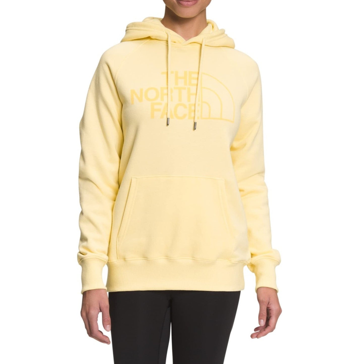 THE NORTH FACE Women's Half Dome Pullover Hoodie Sweatshirt Pale Banana, X-Large