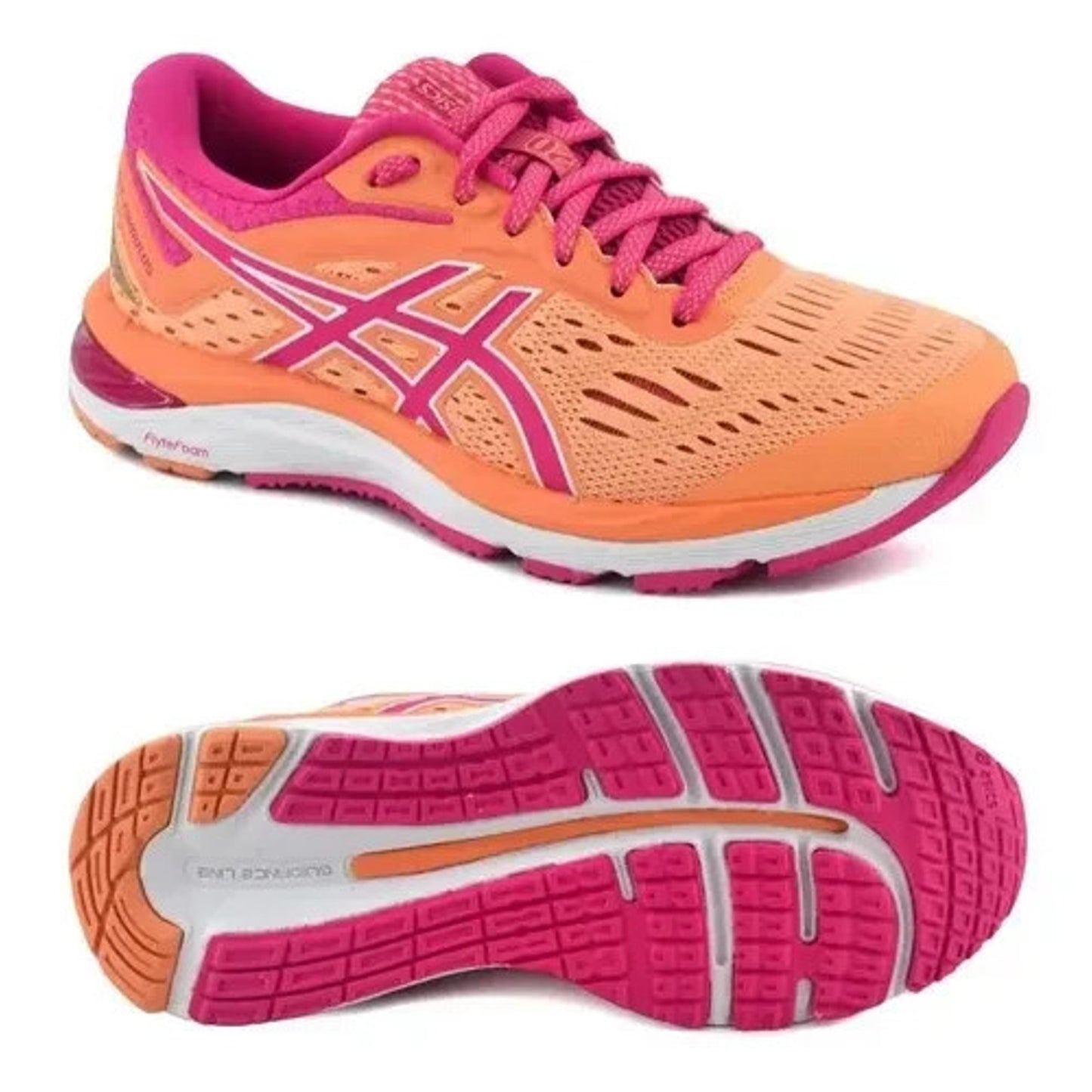 ASICS Gel-Cumulus 20 Women's Running Shoes, Mojave/Fuschia Purple, 11 M US