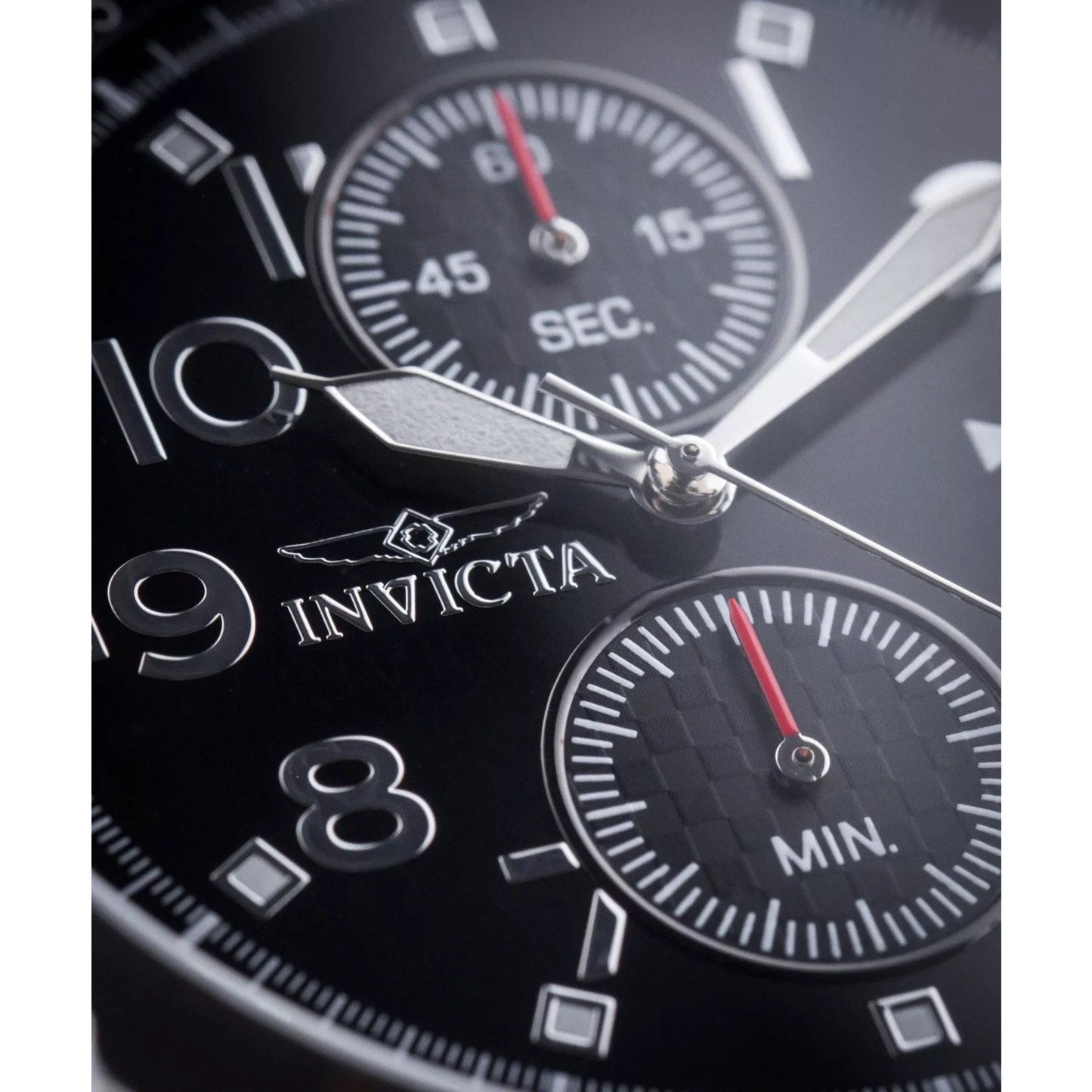 Invicta Specialty Men’s Chronograph Quartz Watch 45mm Stainless Steel Black Dial Invicta