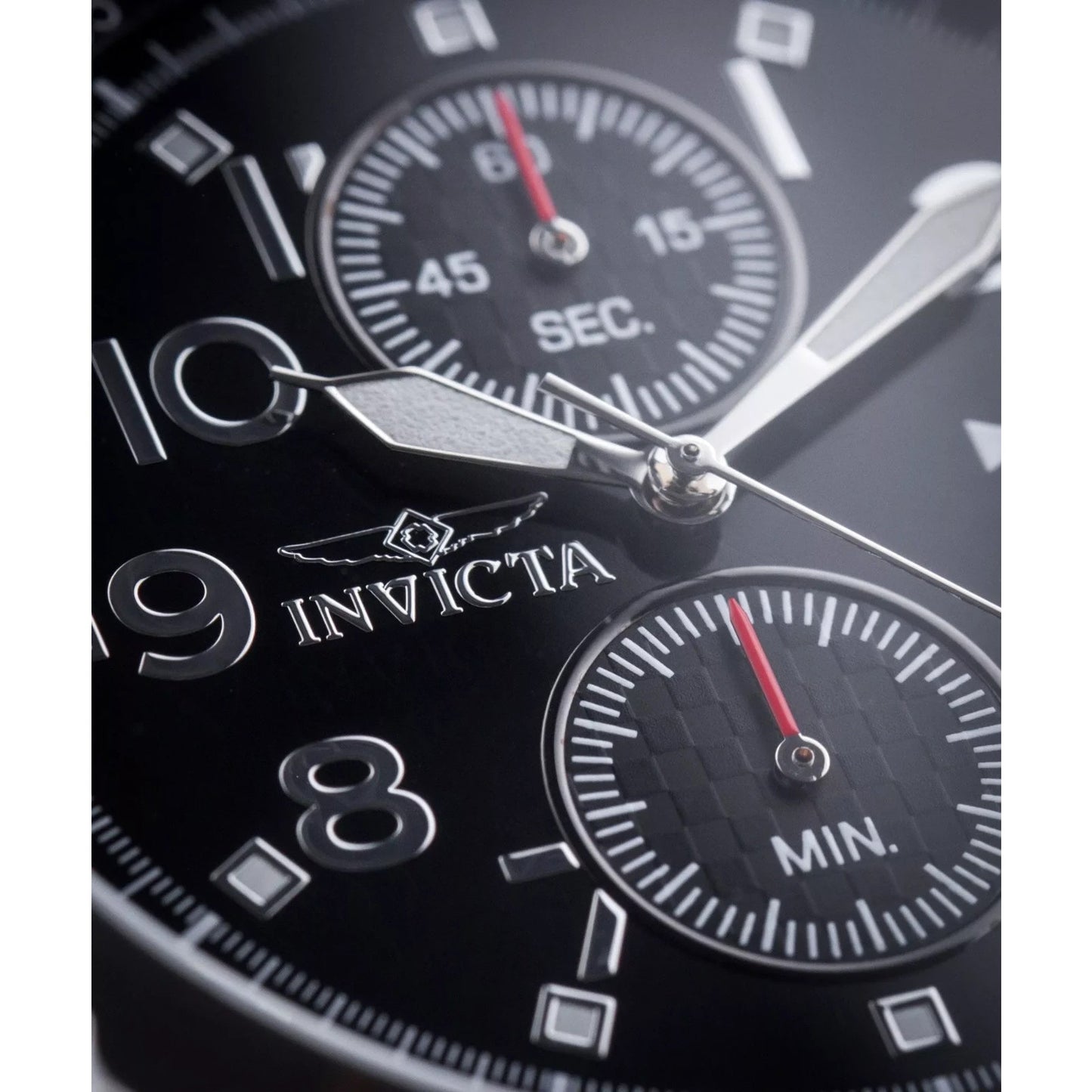 Invicta Specialty Men’s Chronograph Quartz Watch 45mm Stainless Steel Black Dial