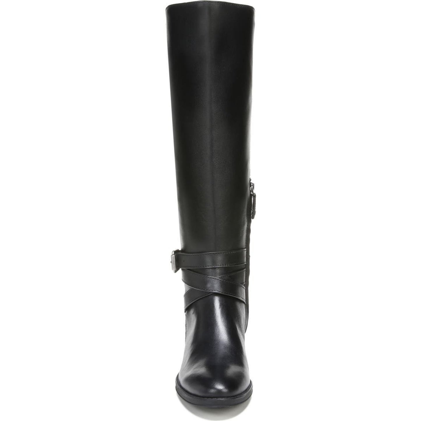 Sam Edelman Womens Pansy 2 Leather Knee-High Boots Black 8.5 M Wide Calf