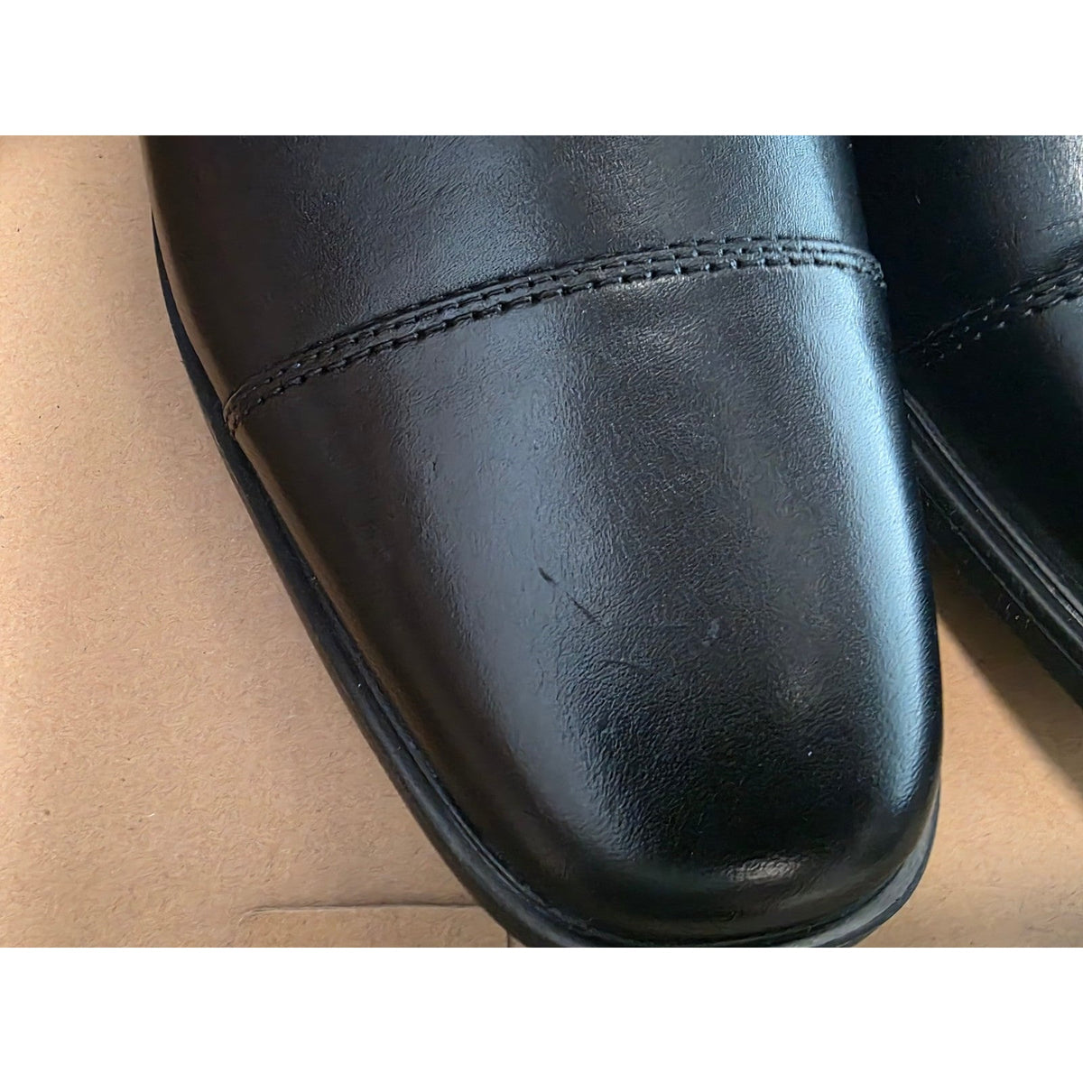 Clarks Men's Shoes Tilden Cap Oxford Black Leather Size 9 M