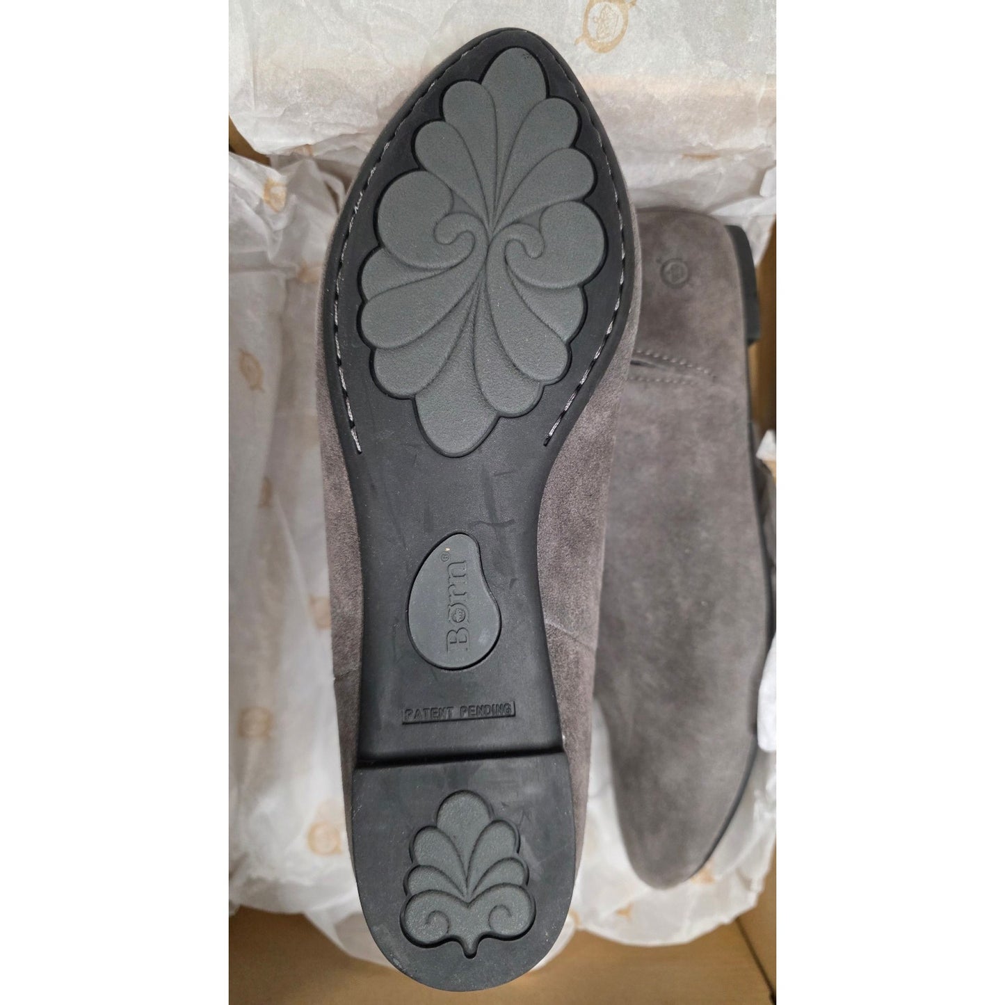 BORN Womens Remo Grey Suede Ankle Boots Size 8.5 M