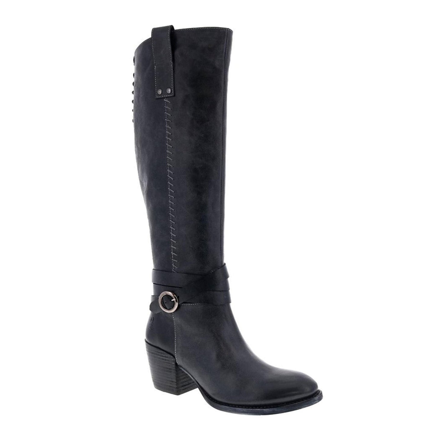 ROAN BY BED STU Women's Garner Black Pull up Boots - Leather 9 M