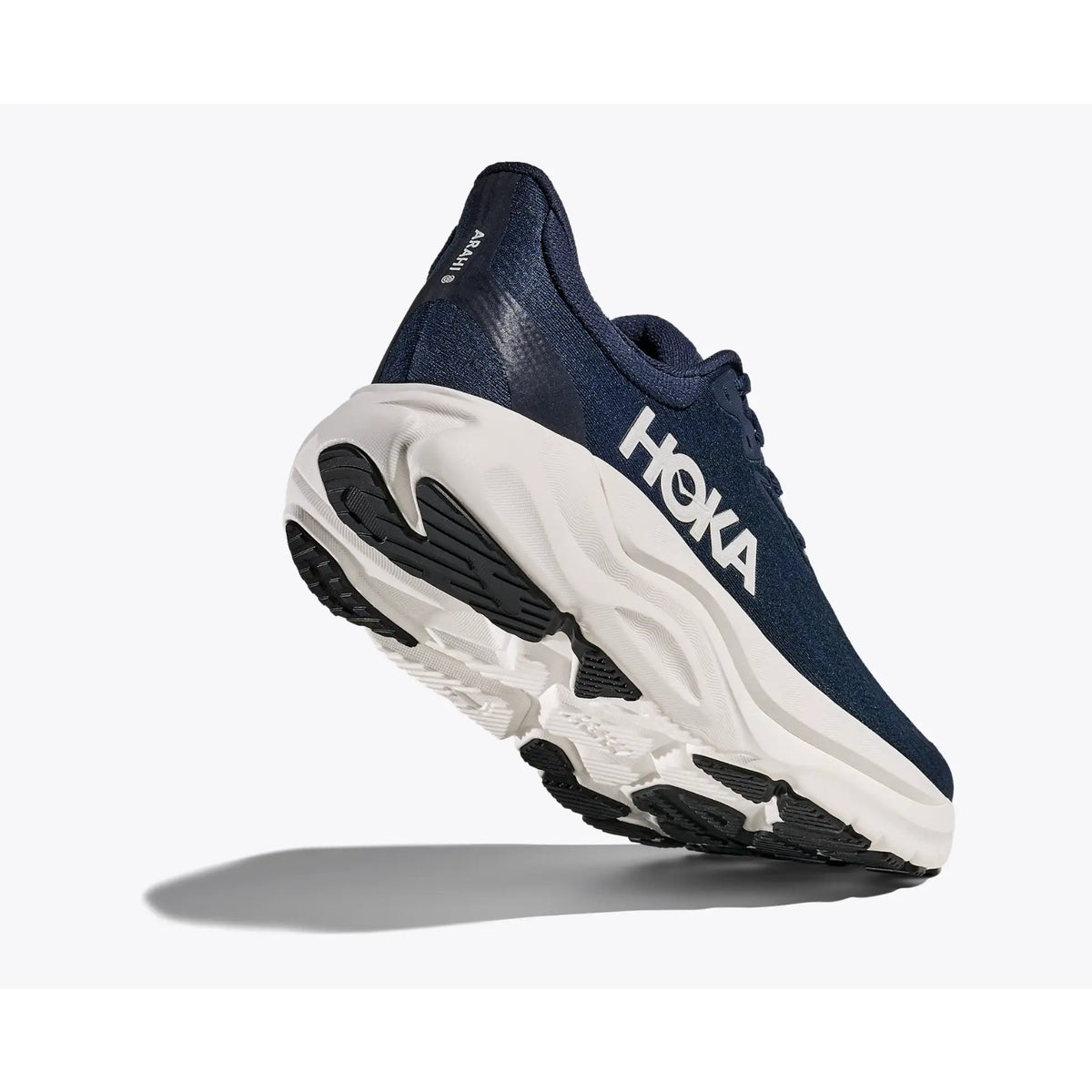 Hoka Arahi 8 Running Shoes Men's Running Shoes Varsity White Navy Mesh Size 12