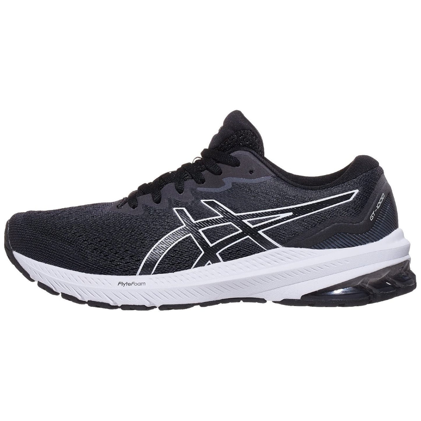 ASICS Women's GT-2000 10 Running Shoes, Black/White Size 5.5 M