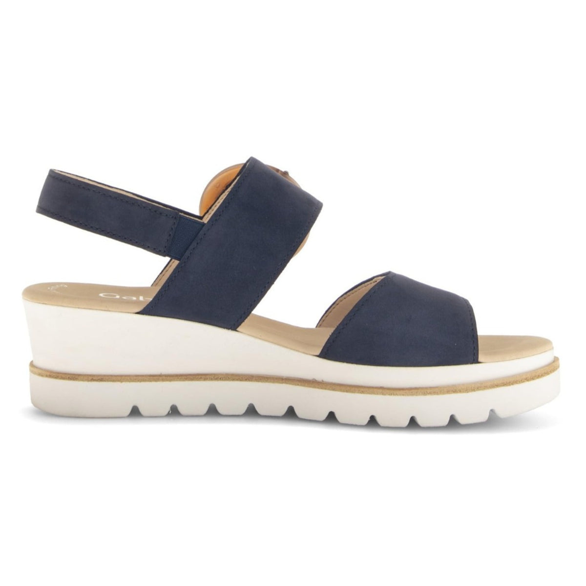 Gabor Keil Women's platform wedge Sandals Blue Nubuk Size 6.5