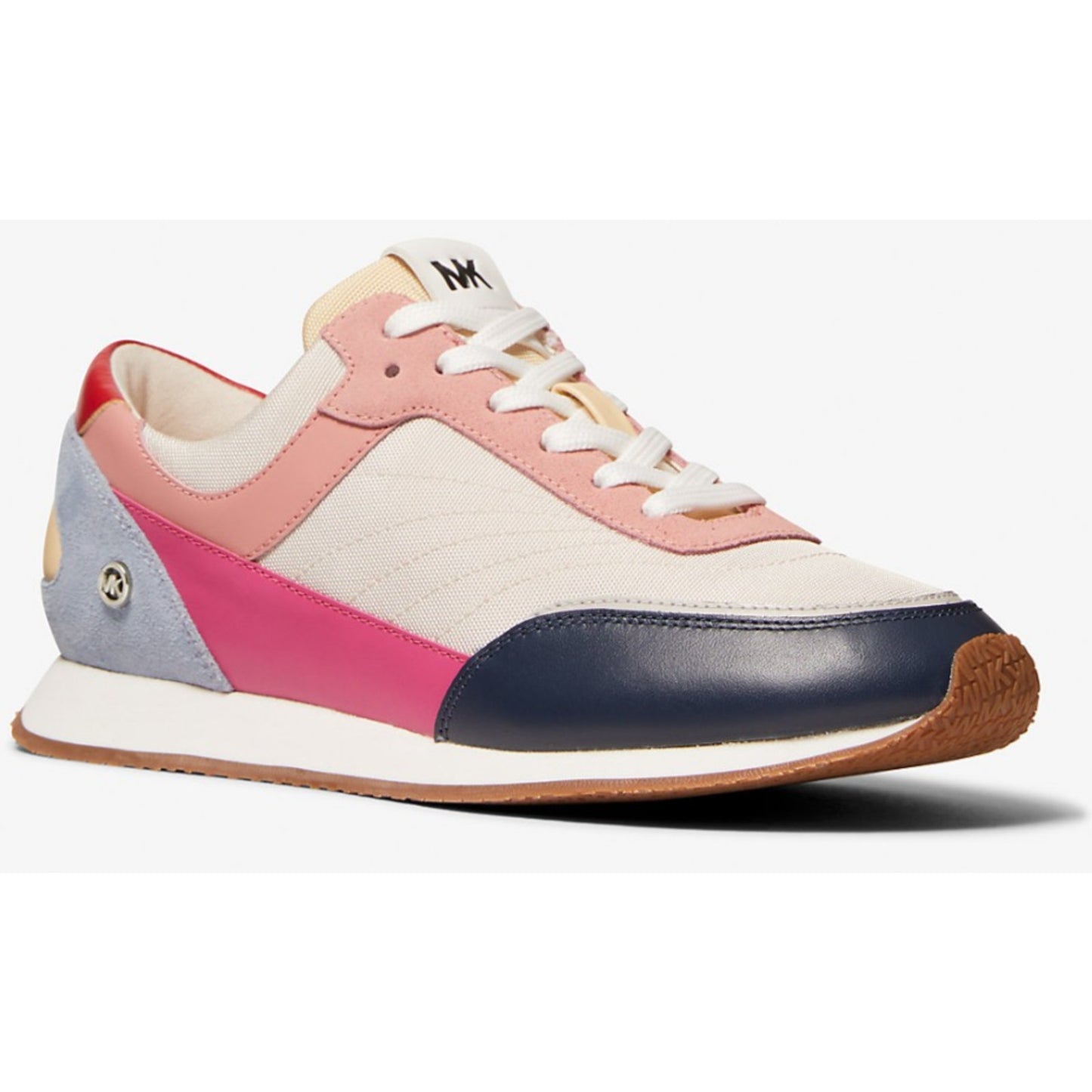 Michael Michael Kors Callan Color-Block Canvas And Leather Sneaker Sz 9.5 M