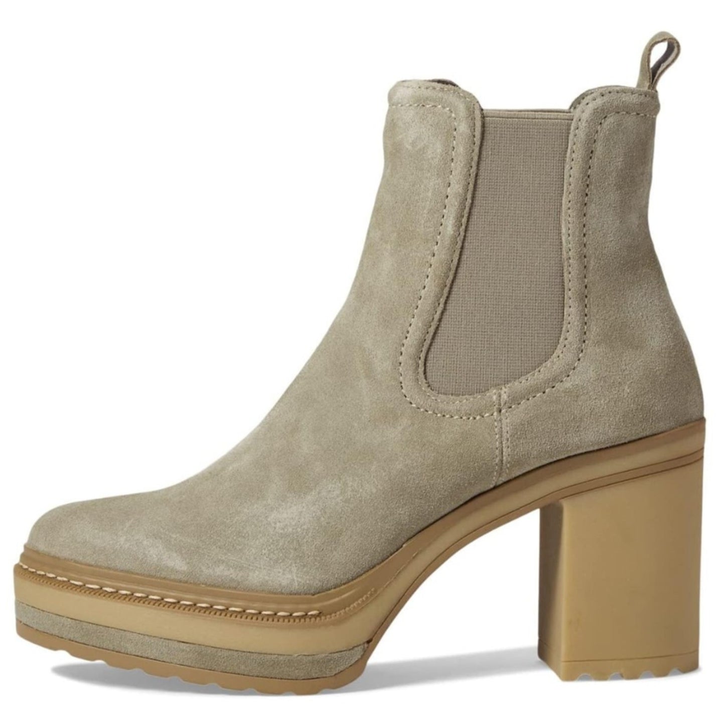 Steve Madden Lexa Khaki Suede Women's Bootie Size 10 M