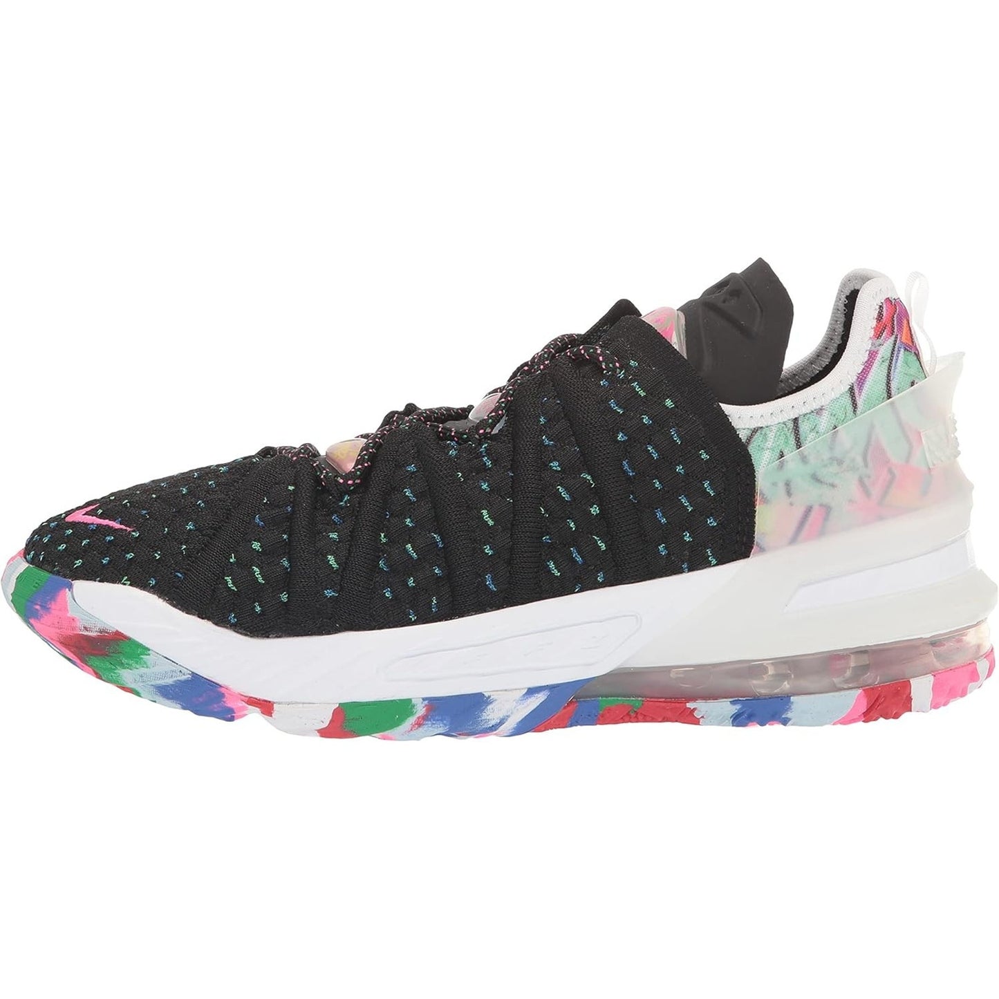 Nike Kids LeBron 18 Low James Gang Multicolor Basketball Shoe CW2760 002 size 7Y