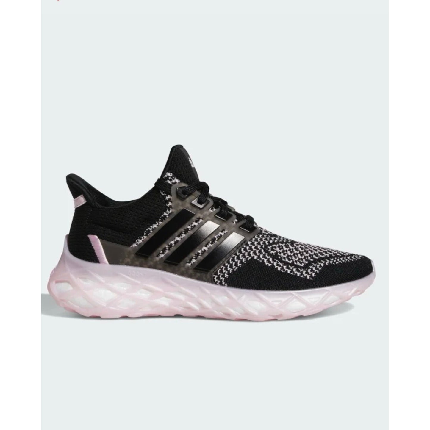 Adidas Ultraboost Web DNA Womens Running Shoes Black/Black/Clear Pink Size 6