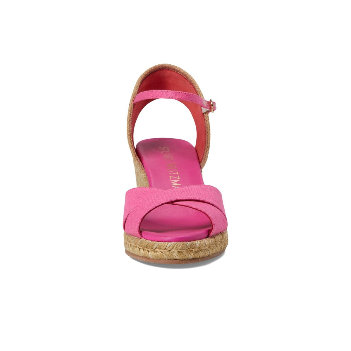 Stuart Weitzman Mirela II Espadrille Wedge Fuchsia/Natural 9.5 B