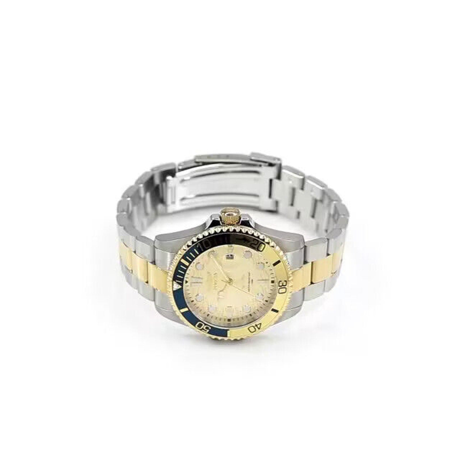 Invicta Men's Watch Pro Diver Quartz Gold Tone Dial Two Tone Bracelet Invicta