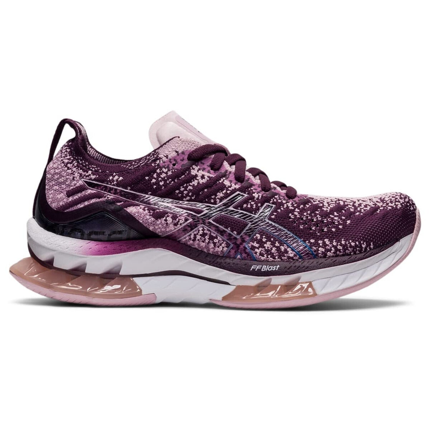 ASICS Women's Kinsei Blast Running Shoe,DEEP Plum/Barely Rose 5.5 US