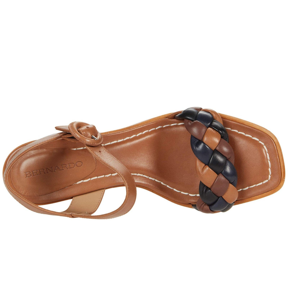 Bernardo Bianka Women's Sandal Luggage Multi Glove Leather Size 8M