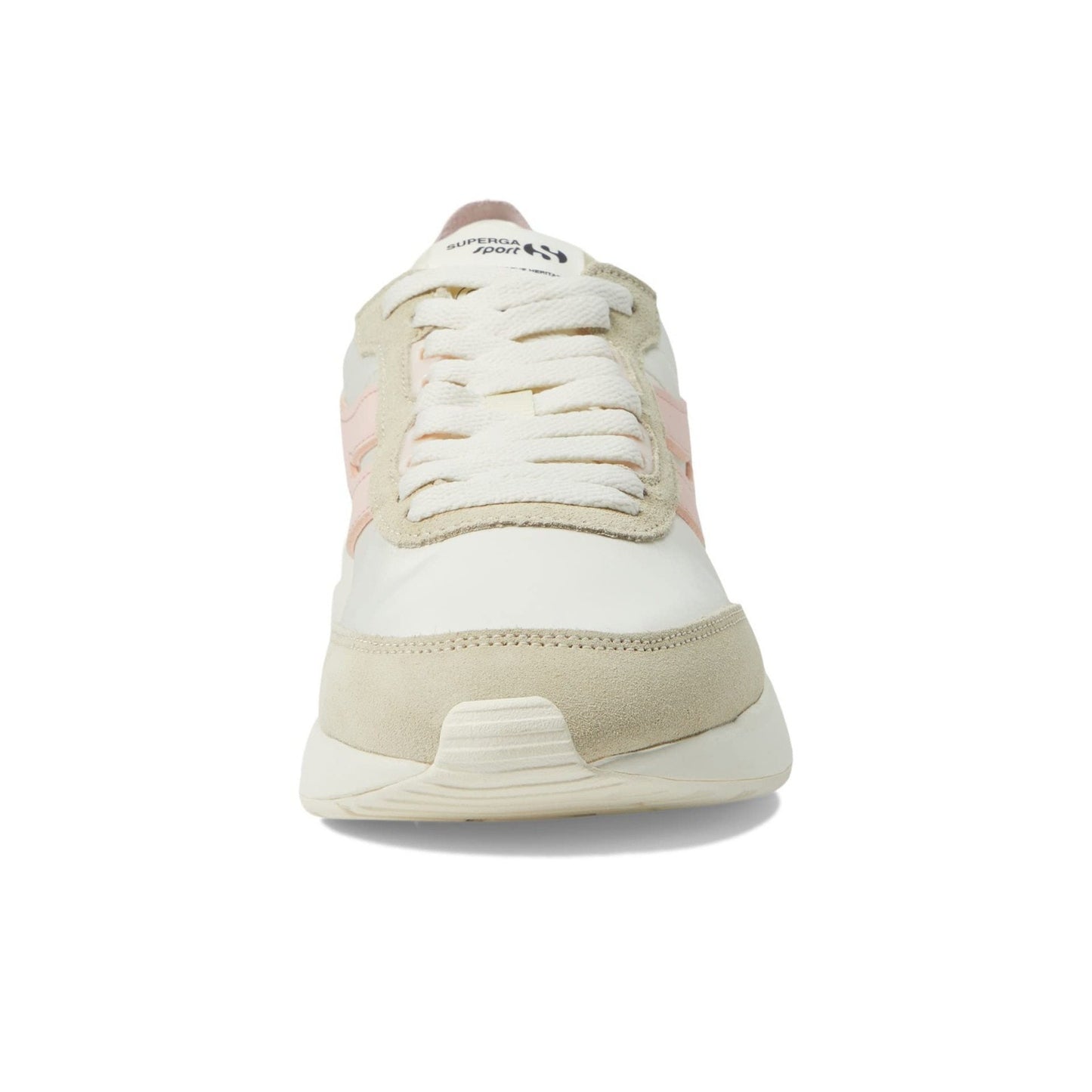 Superga 4089 Sport TRAINING 9TS SLIM White /Pink / Beige Men 9 Women 10.5 M