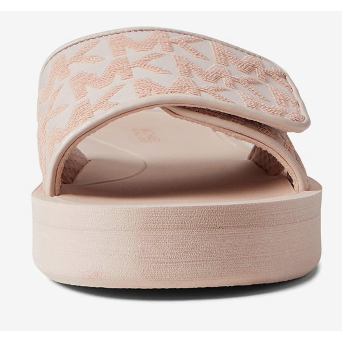 Michael Kors Signature Slides Flat Wedges Sandals Dusty Rose Soft Pink Size 9