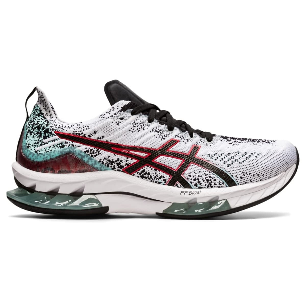 ASICS Kinsei Blast Men's Running Shoes White Black 1011B203-109 Size 8.5 US