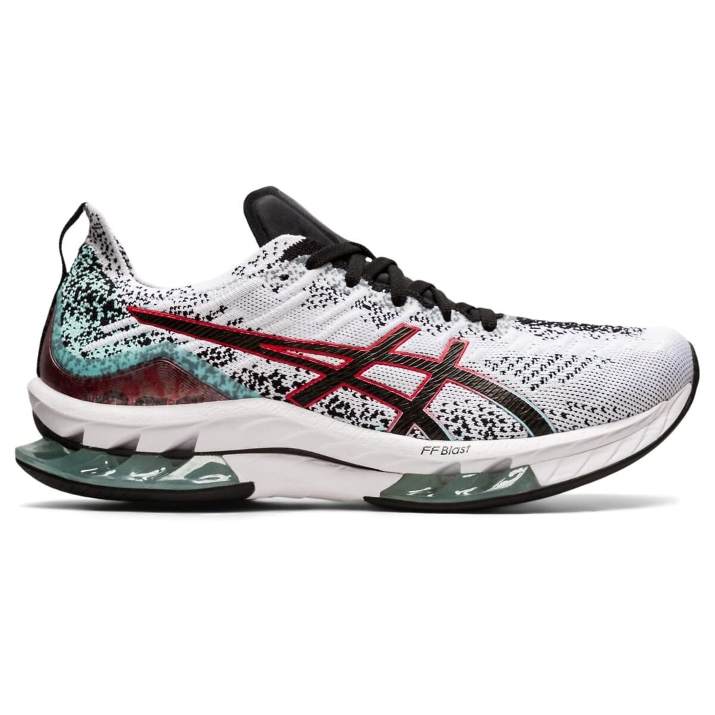 ASICS Kinsei Blast Men's Running Shoes White Black 1011B203-109 Size 8.5 US