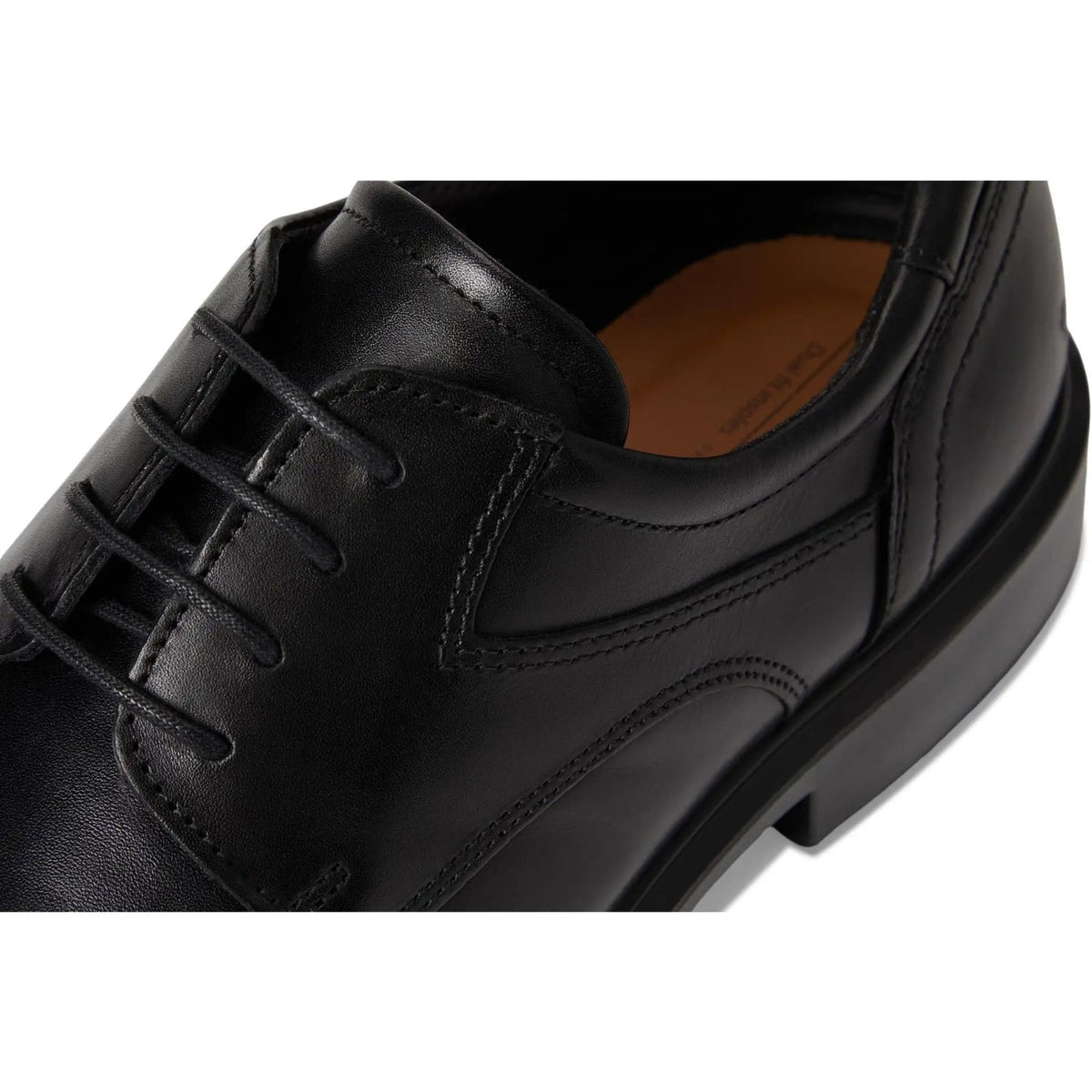 Ecco Helsinki 2.0 Men's Shoes Bike Toe Tie Oxfords Black Leather Size 11-11.5 M
