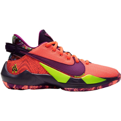 NIKE FREAK 2 SE (GS) BRIGHT MANGO-RED PLUM-VOLT SZ 5.5Y-WOMENS SZ 7 [CZ4177-800] Nike