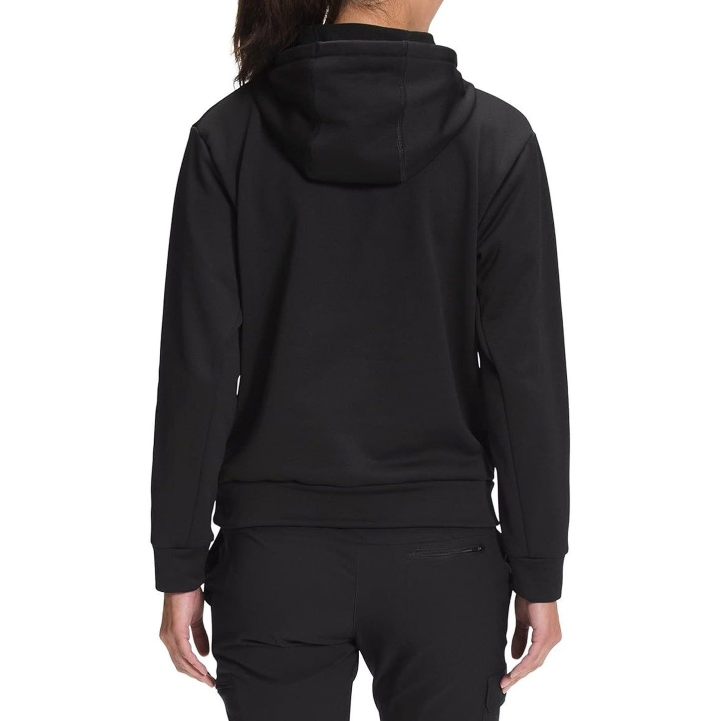 THE NORTH FACE Women's Exploration Pullover Hoodie, TNF Black/TNF White Logo, L