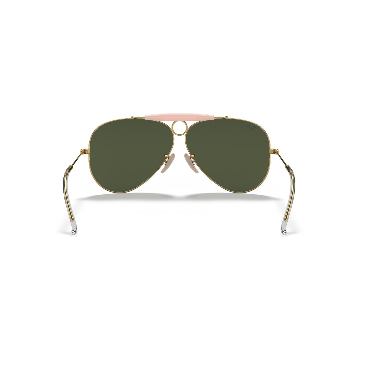 Ray Ban Sunglasses NEW AVIATOR SHOOTER RB3138 001 GOLD/GREEN LENS 58MM ITALY