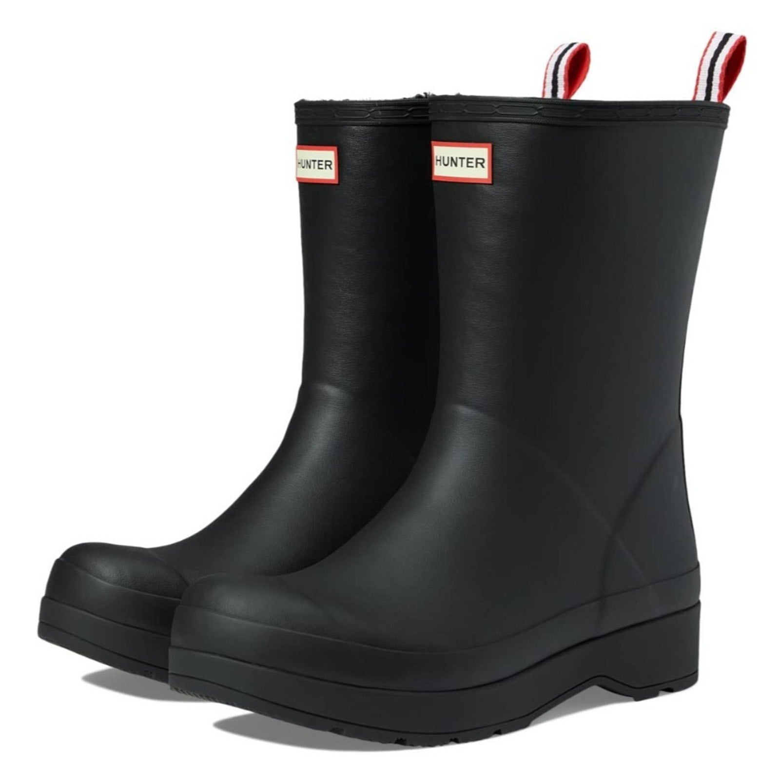 HUNTER M PLAY MID BOOT Rain Men's Boots Black Size 13 M HUNTER