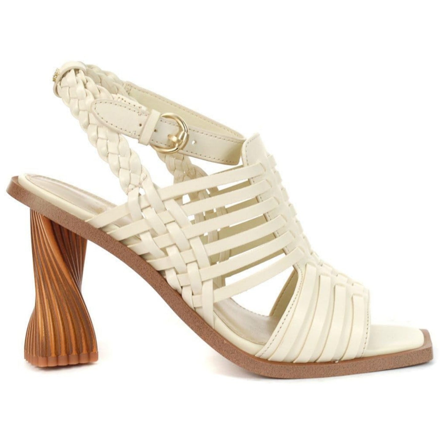 Sam Edelman Holland Ivory Leather Heels Pumps Women’s Size 8.5 M