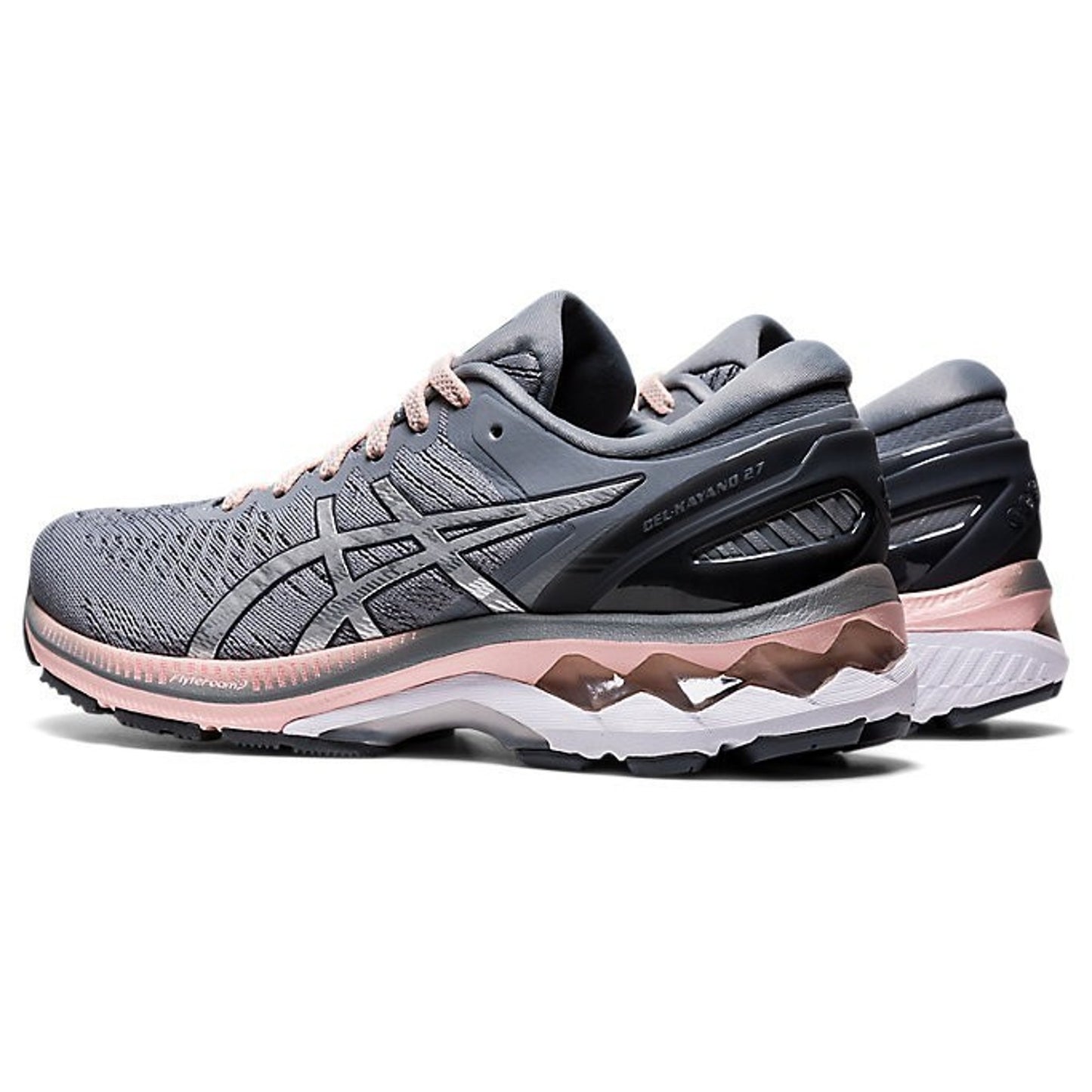 Asics Gel-Kayano 27 Womens Running Shoes Size 10 Sheet Rock/Pure Silver