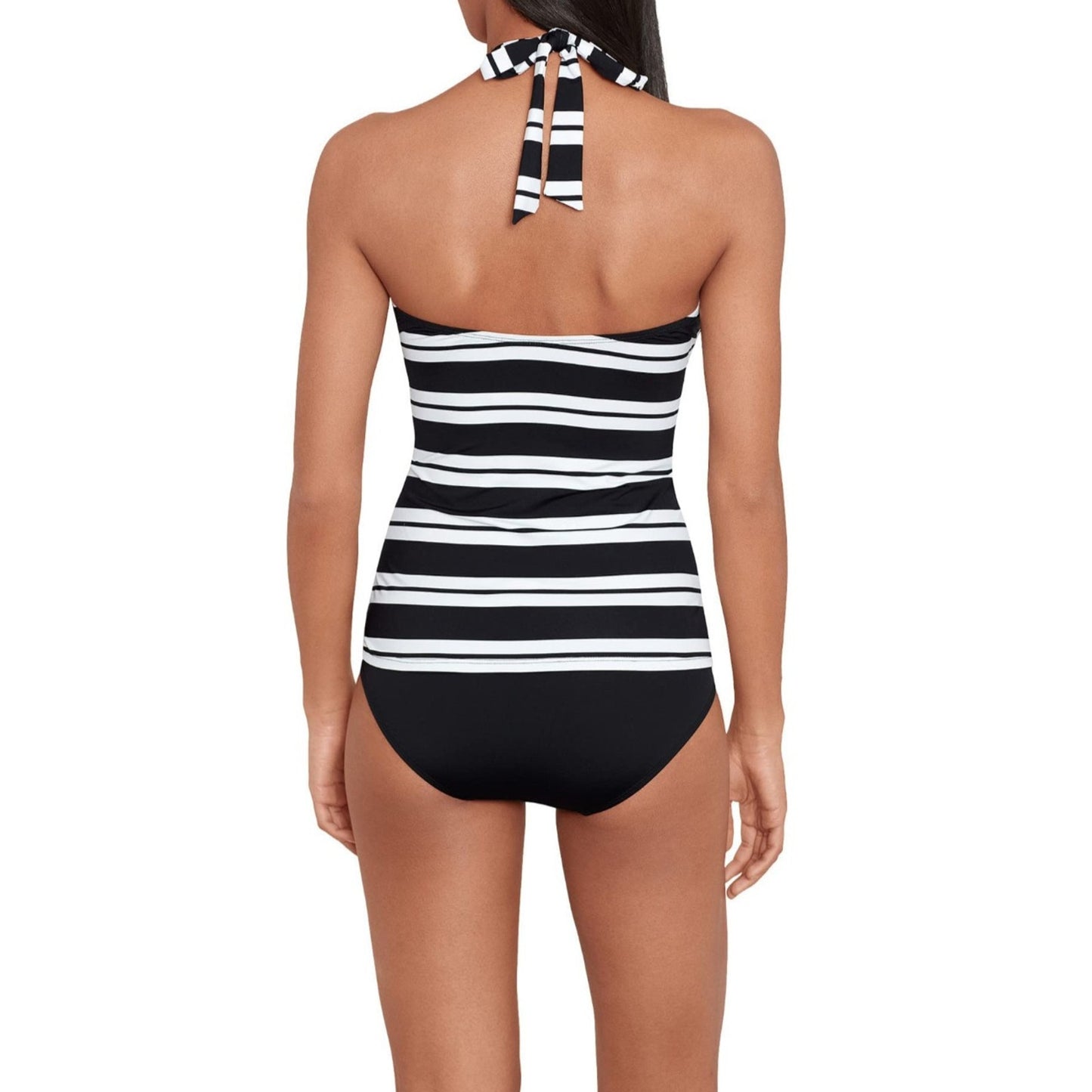 Lauren Ralph Lauren Resort Stripe Bandini Top Black White Size 6