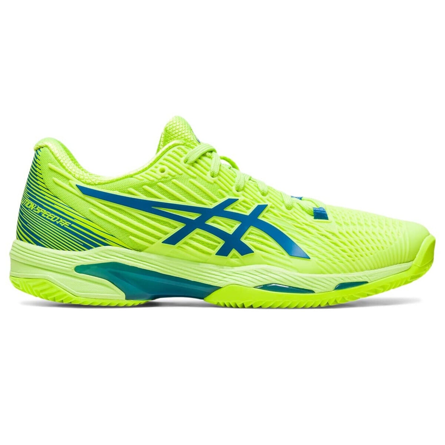 ASICS Women Solution Speed FF 2 Tennis Shoes Hazard Green/ Reborn Blue 8.5 B M