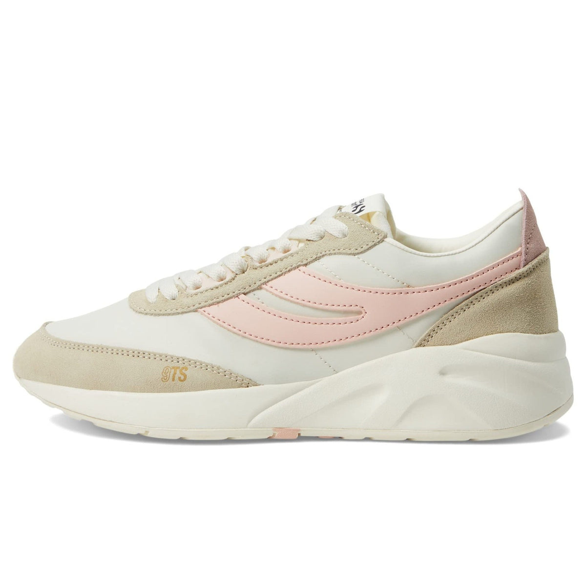 Superga 4089 Sport TRAINING 9TS SLIM White /Pink / Beige Men 9 Women 10.5 M