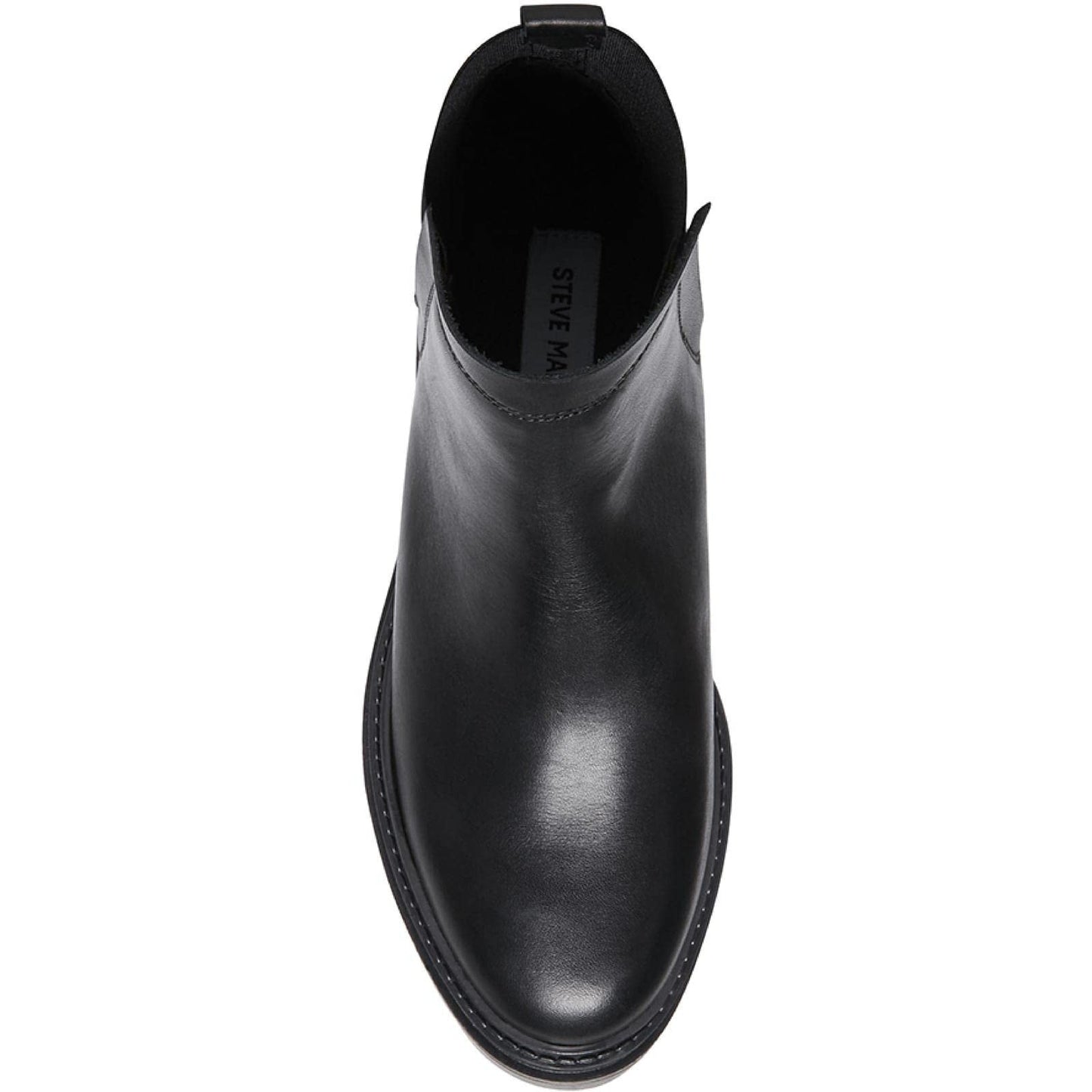 Steve Madden Moira Chelsea Boots Black Leather Lug Sole Women’s Size 7.5 Steve Madden