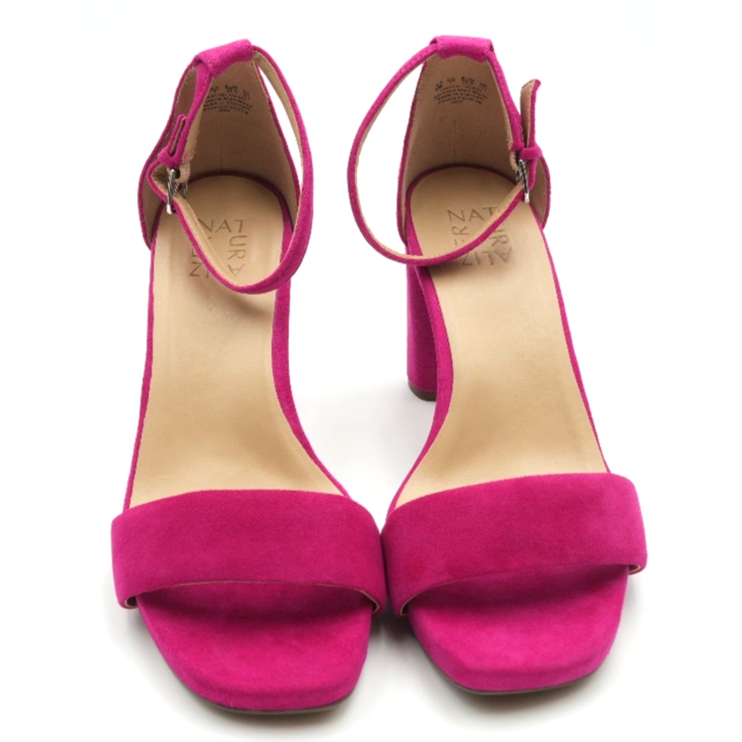 Stuart Weitzman Joy suede sandals in a Rose Pink color Size 9.5 Wide