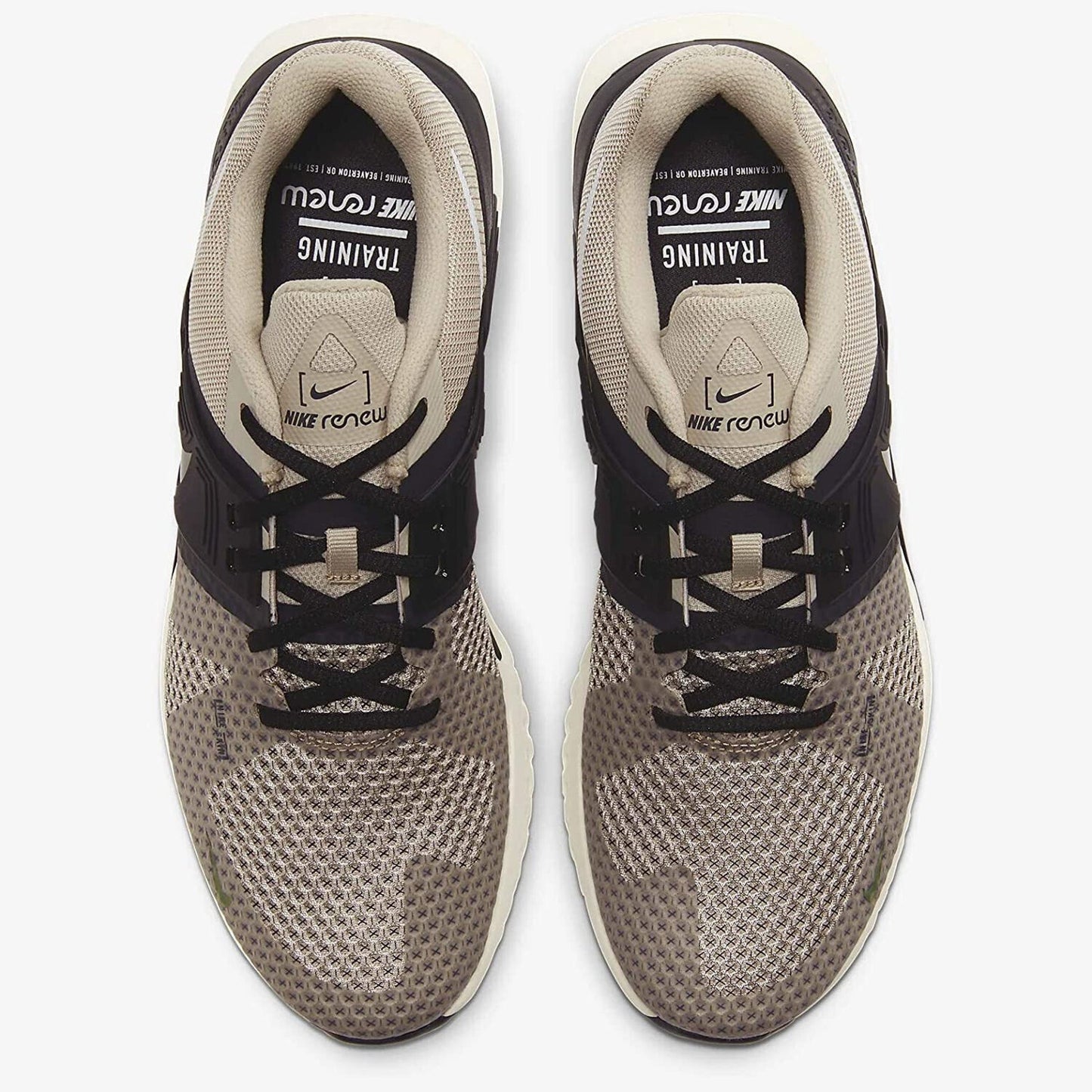 Men's Nike Renew Fusion Running Shoes String/White-Dark Smoke Grey Size 8.5
