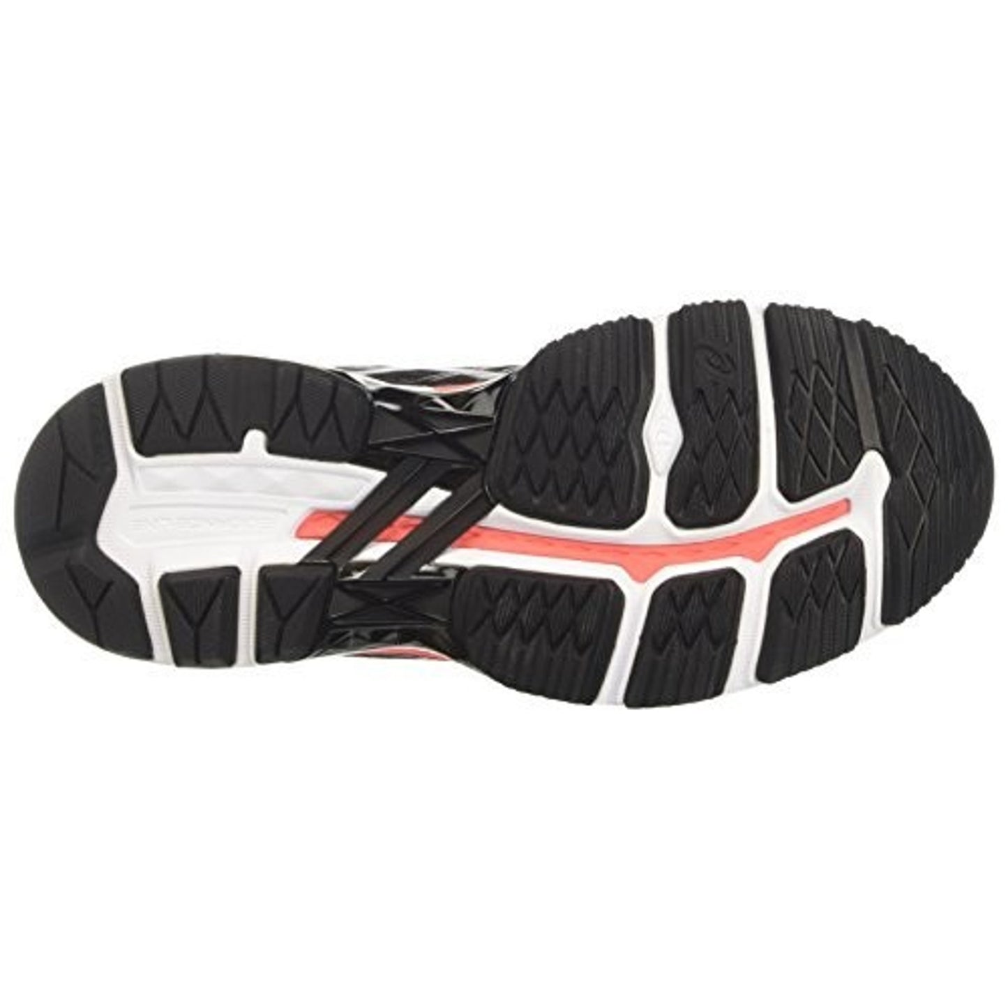 ASICS GT-2000 5 Womens Running Walking Shoes 8 Black/carbon/flash coral T757N