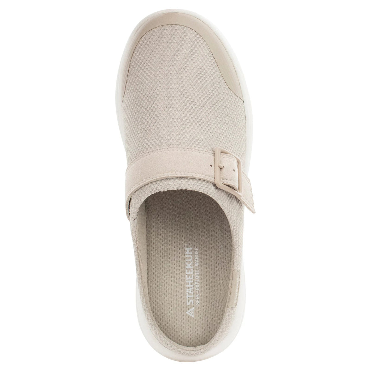 Staheekum Womens Slip On Shoe Breathable Mesh Cushioned Footbed Taupe Size 7 M