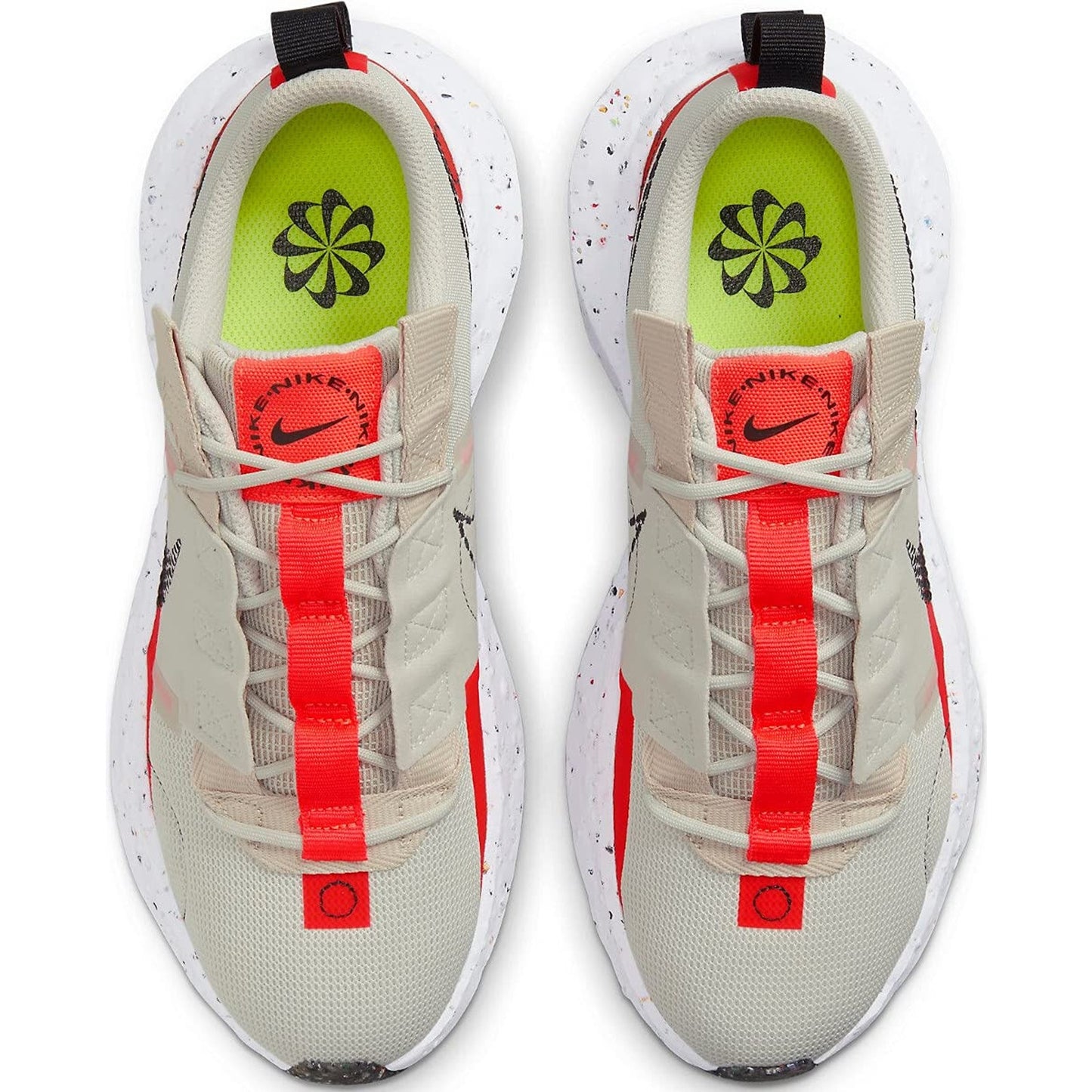 Nike Crater Impact Women's Running Shoe Light Bone Black /Bright Crimson  US 8